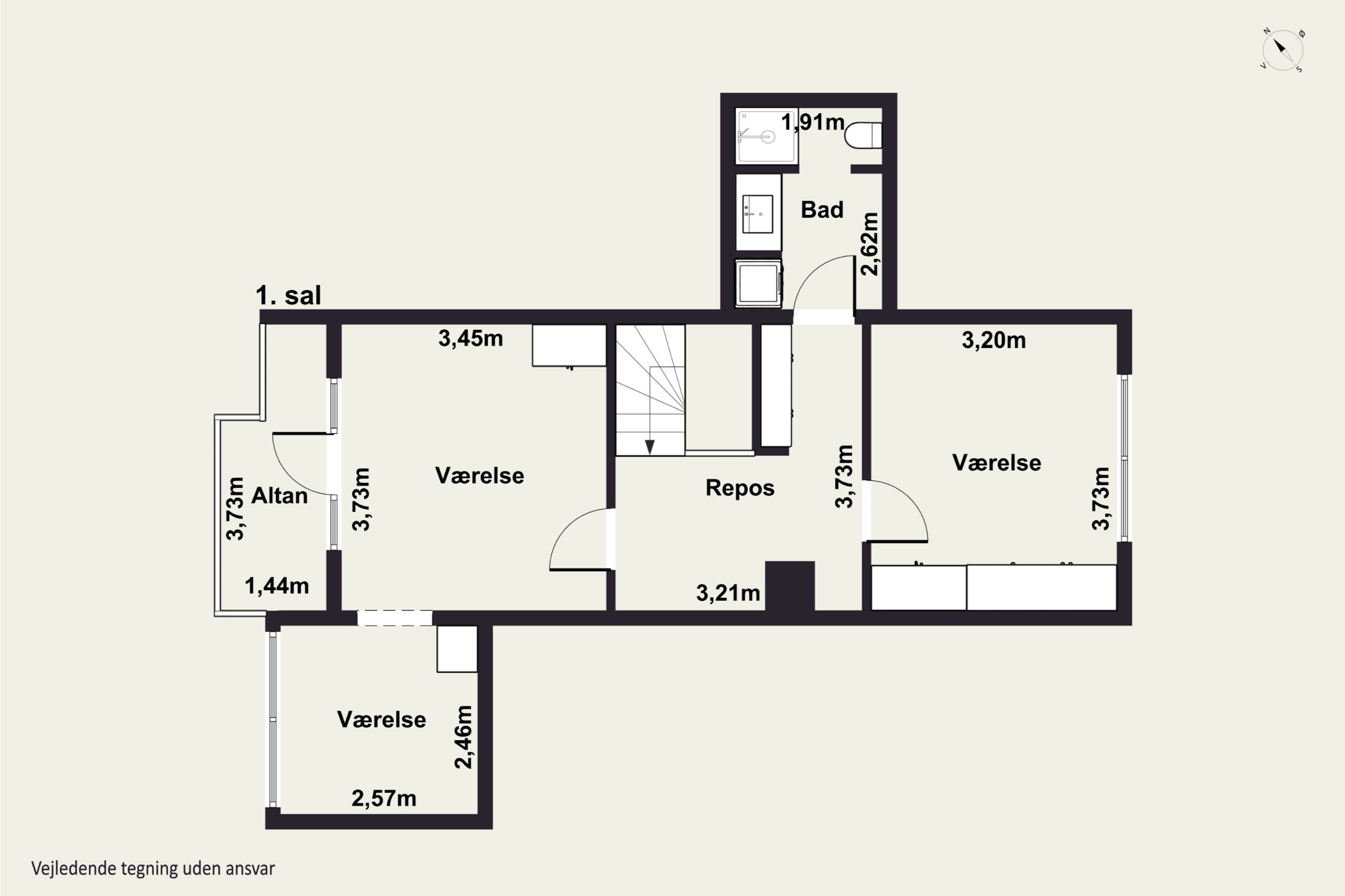 Plantegninger billede af Jens Otto Krags Gade 6, 6. th., 2300 København S