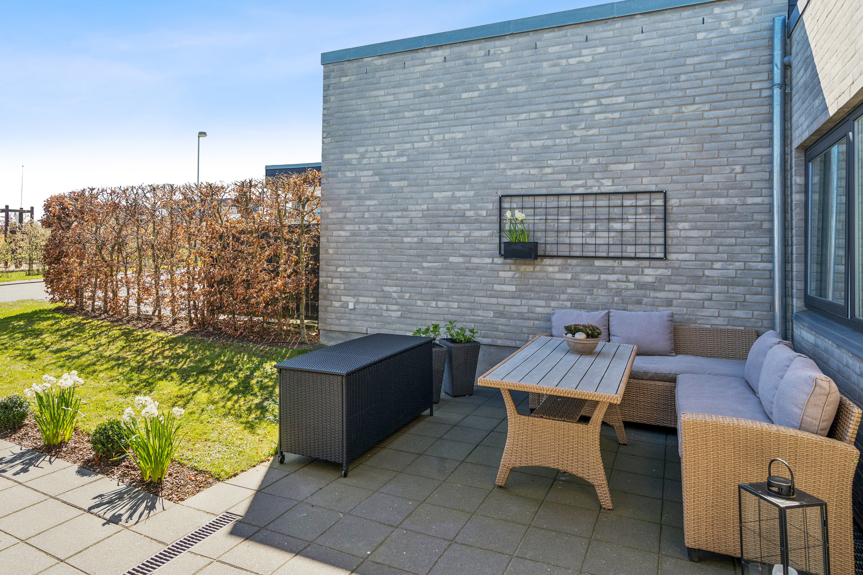 Fremhævet udendørs billede i fuldskærmstilstand. Billede af Fredensborgparken 81, Stavtrup, 8260 Viby J