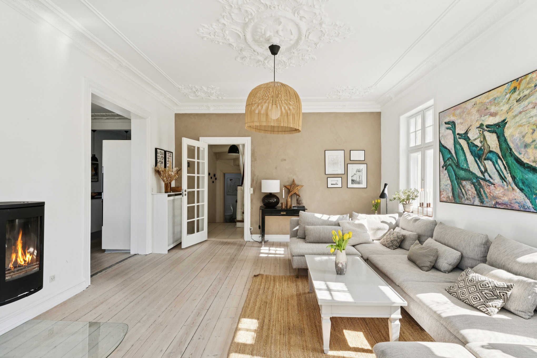 Fremhævet stue billede i fuldskærmstilstand. Billede af Kristrupvej 55, 8960 Randers SØ