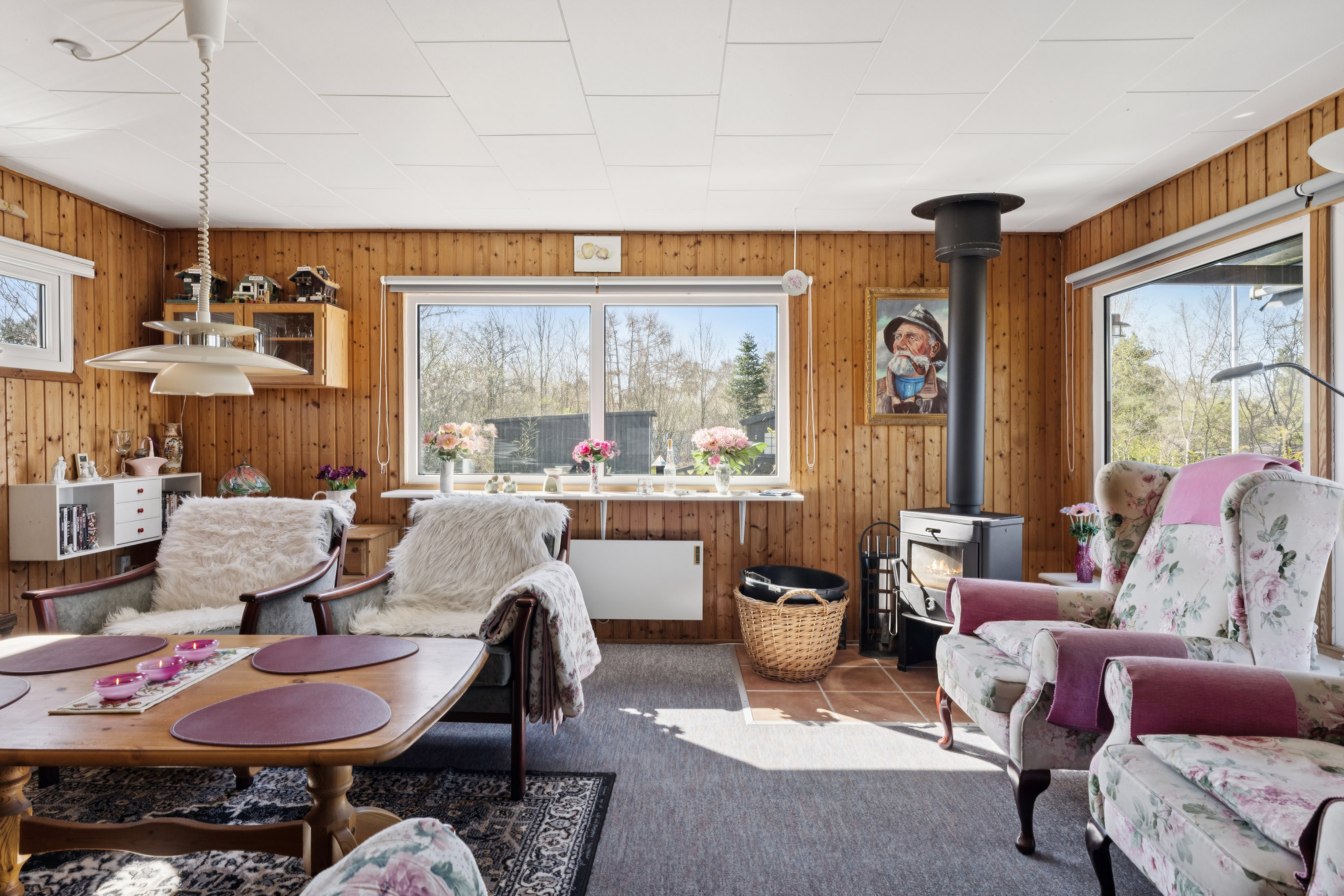 Fremhævet stue billede i fuldskærmstilstand. Billede af Pilevænget 31, Øer Strand, 8400 Ebeltoft