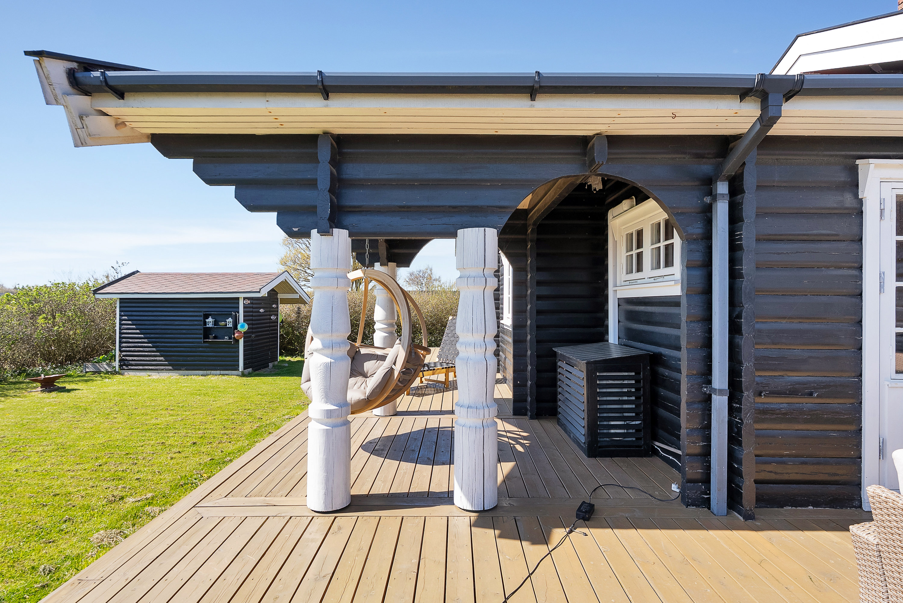 Fremhævet terrasse billede i fuldskærmstilstand. Billede af Østre Strandvej 223, Hasmark Strand, 5450 Otterup