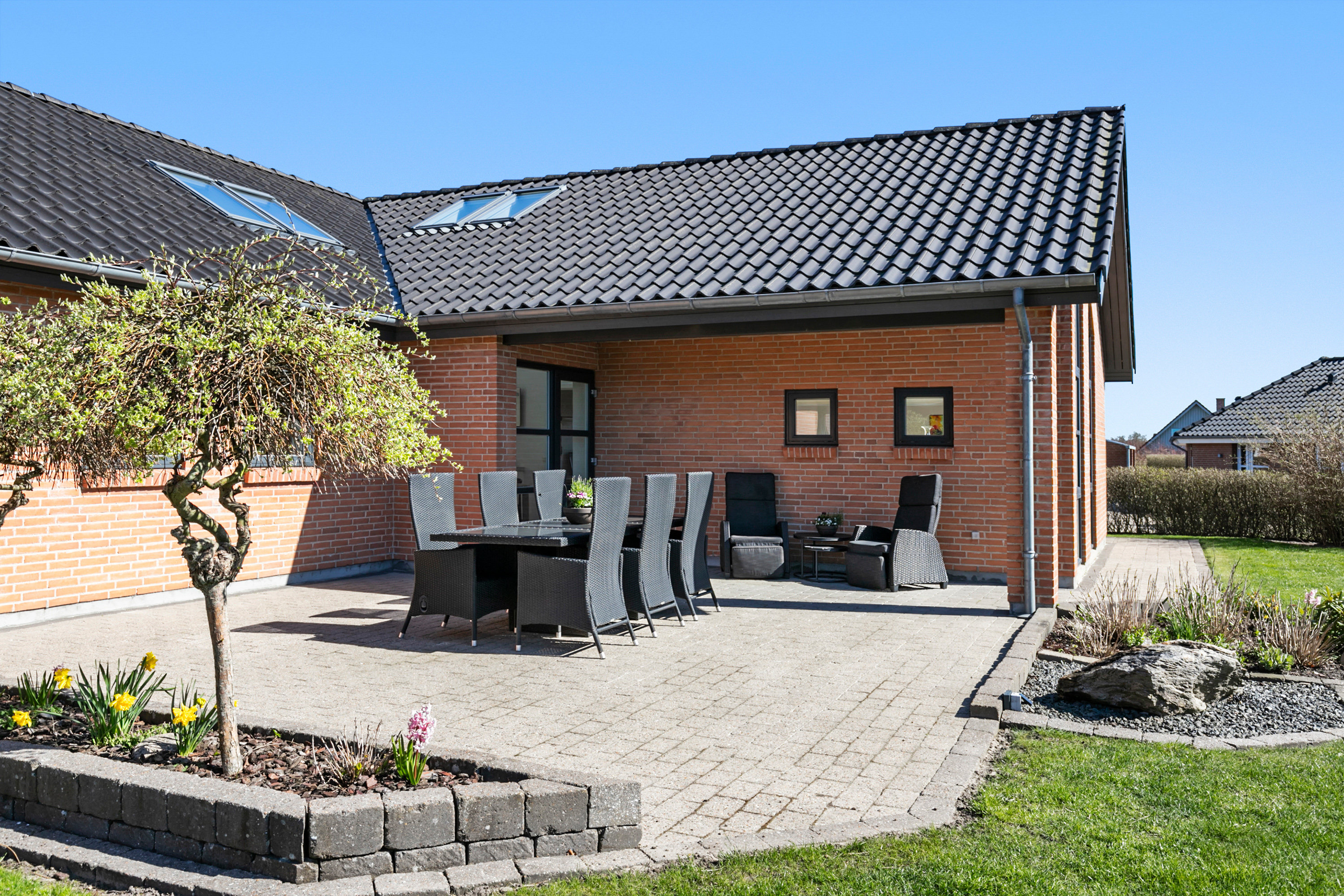 Fremhævet terrasse billede i fuldskærmstilstand. Billede af Rugmarken 172, 9690 Fjerritslev