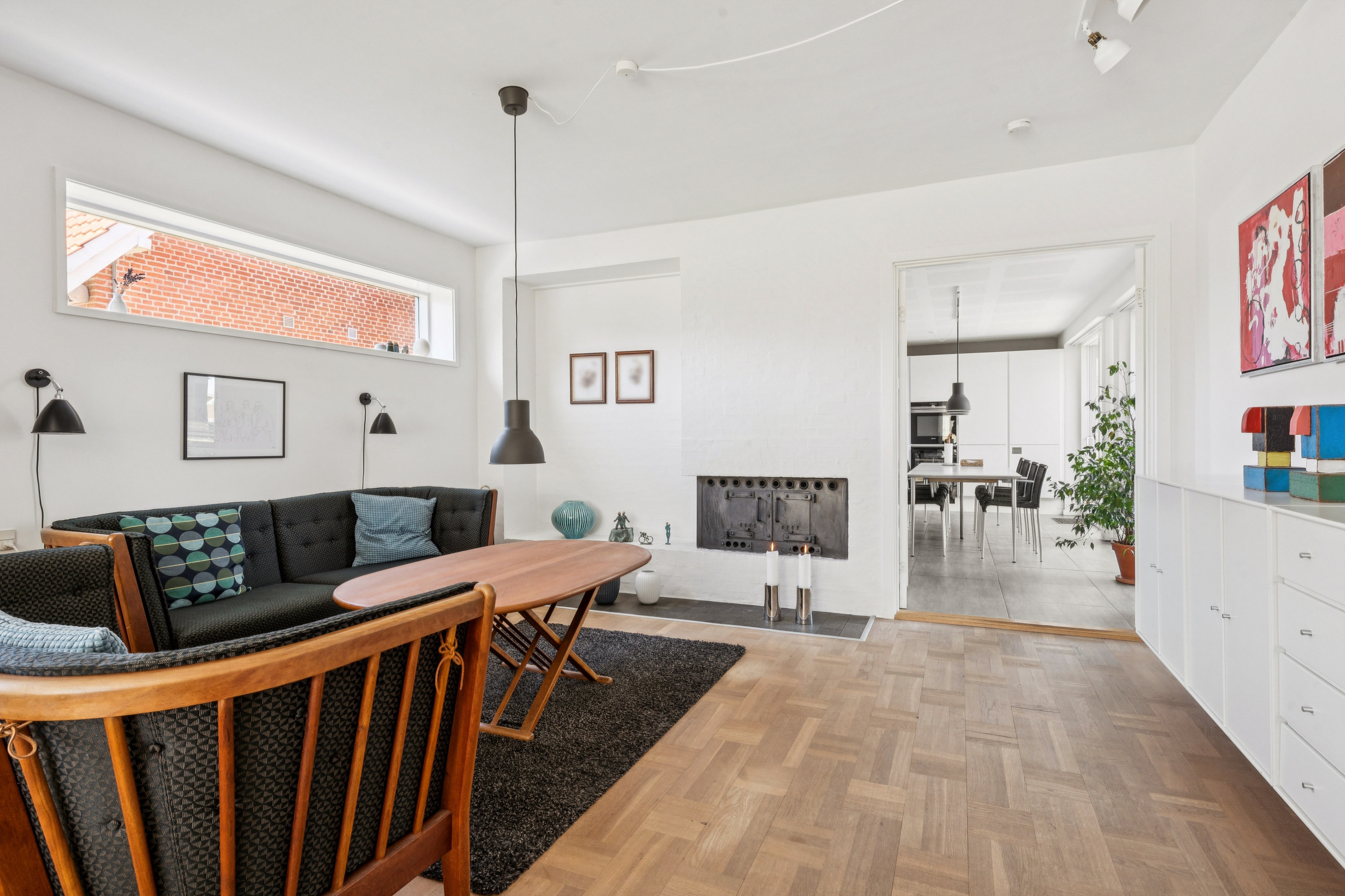 Fremhævet stue billede i fuldskærmstilstand. Billede af Nørre Tranders Vej 87, Vejgaard, 9000 Aalborg