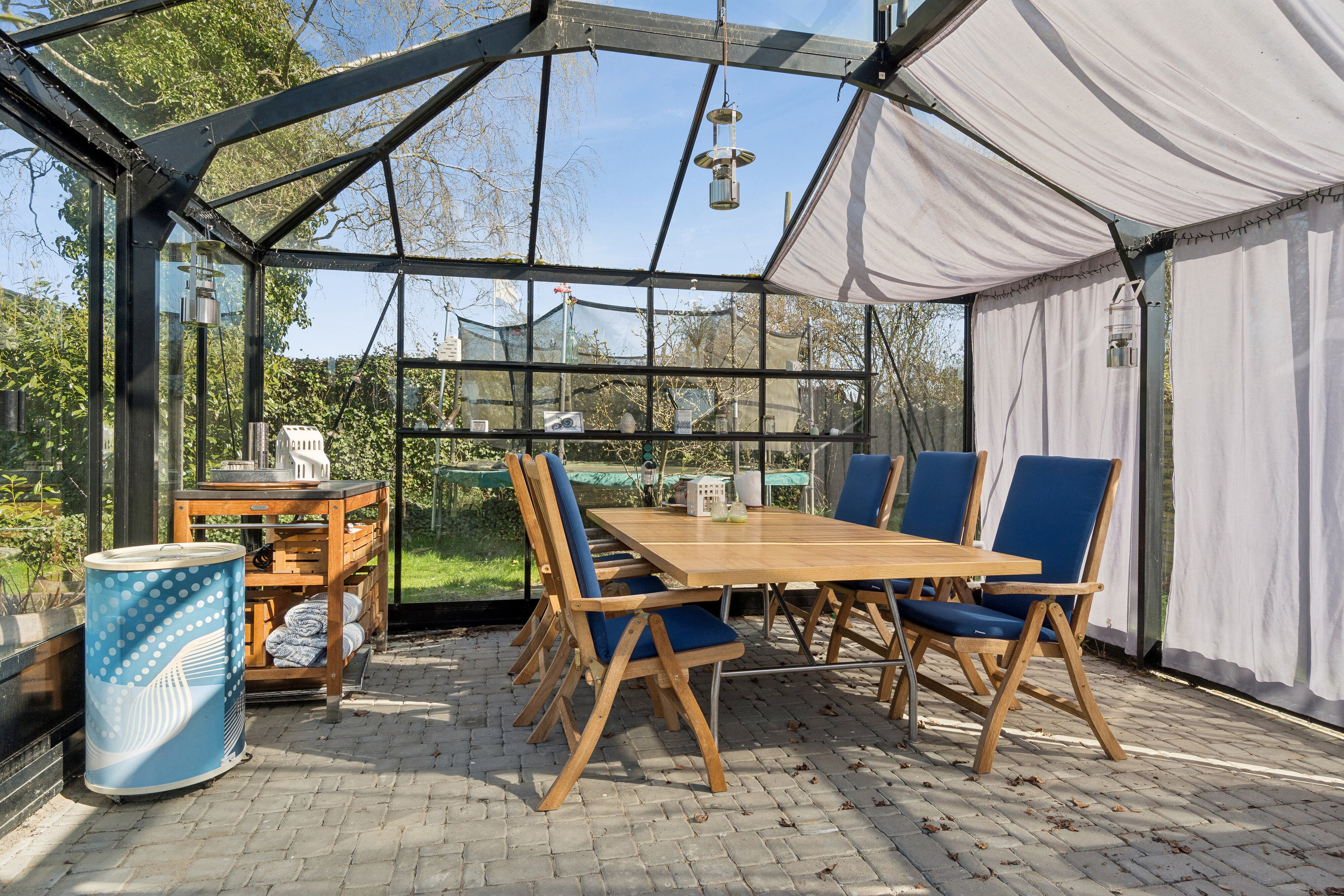 Fremhævet overdækket terrasse billede i fuldskærmstilstand. Billede af Themstrupvej 17, 4690 Haslev