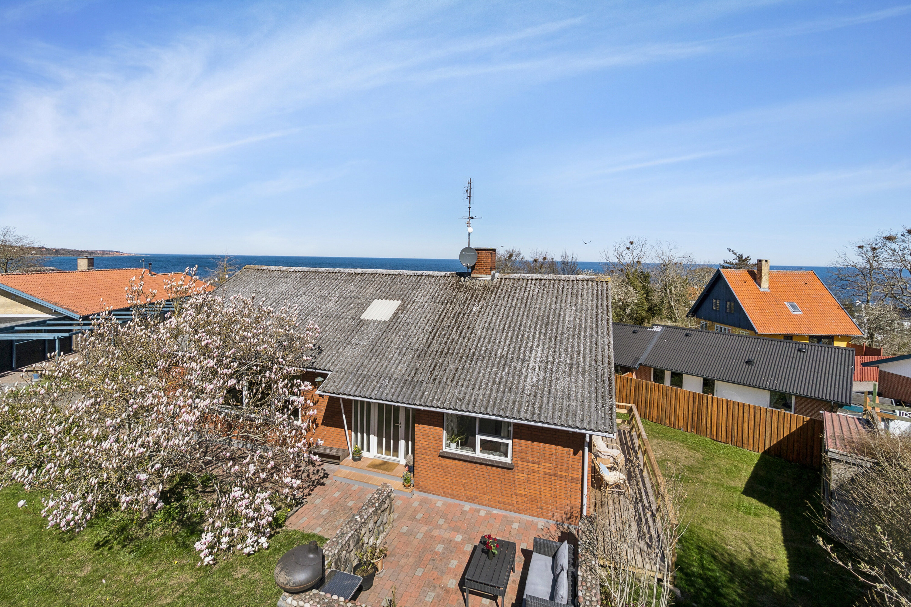 Fremhævet luftfoto billede i fuldskærmstilstand. Billede af Buen 14, Tejn, 3770 Allinge