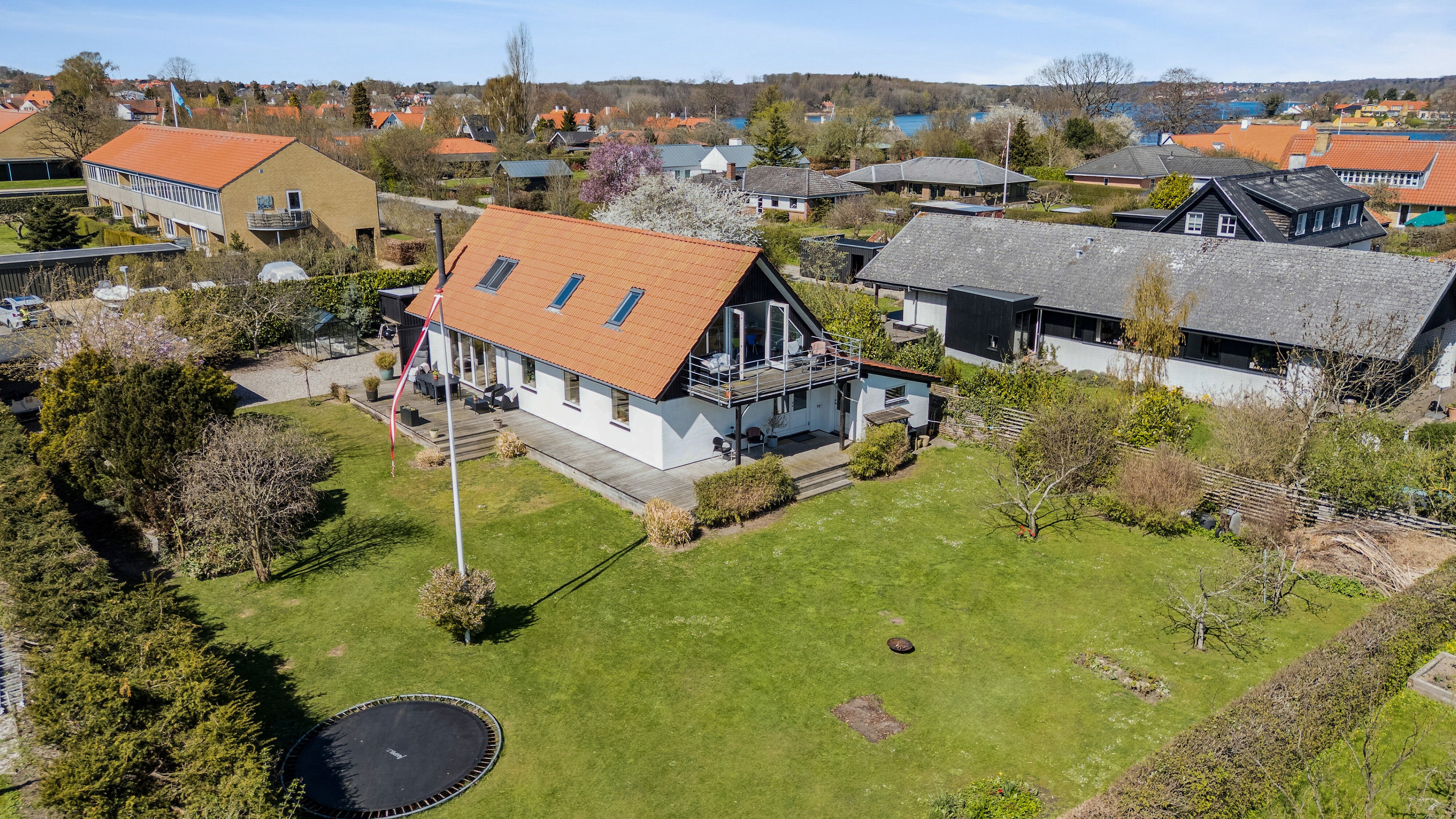 Fremhævet luftfoto billede i fuldskærmstilstand. Billede af Eghavevej 35, Tåsinge, 5700 Svendborg