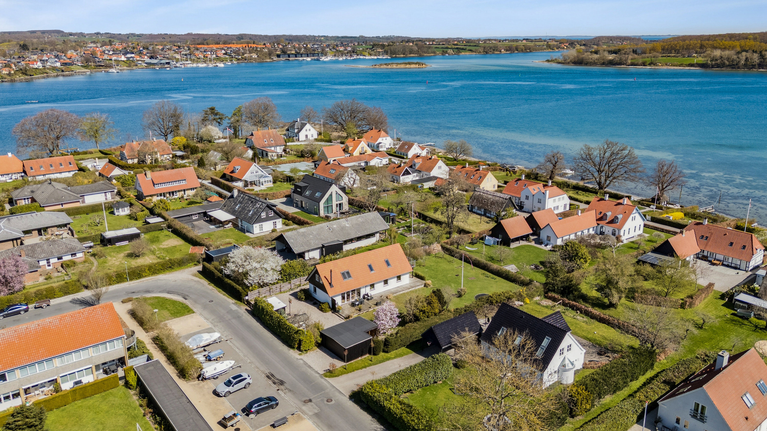 Fremhævet luftfoto billede i fuldskærmstilstand. Billede af Eghavevej 35, Tåsinge, 5700 Svendborg