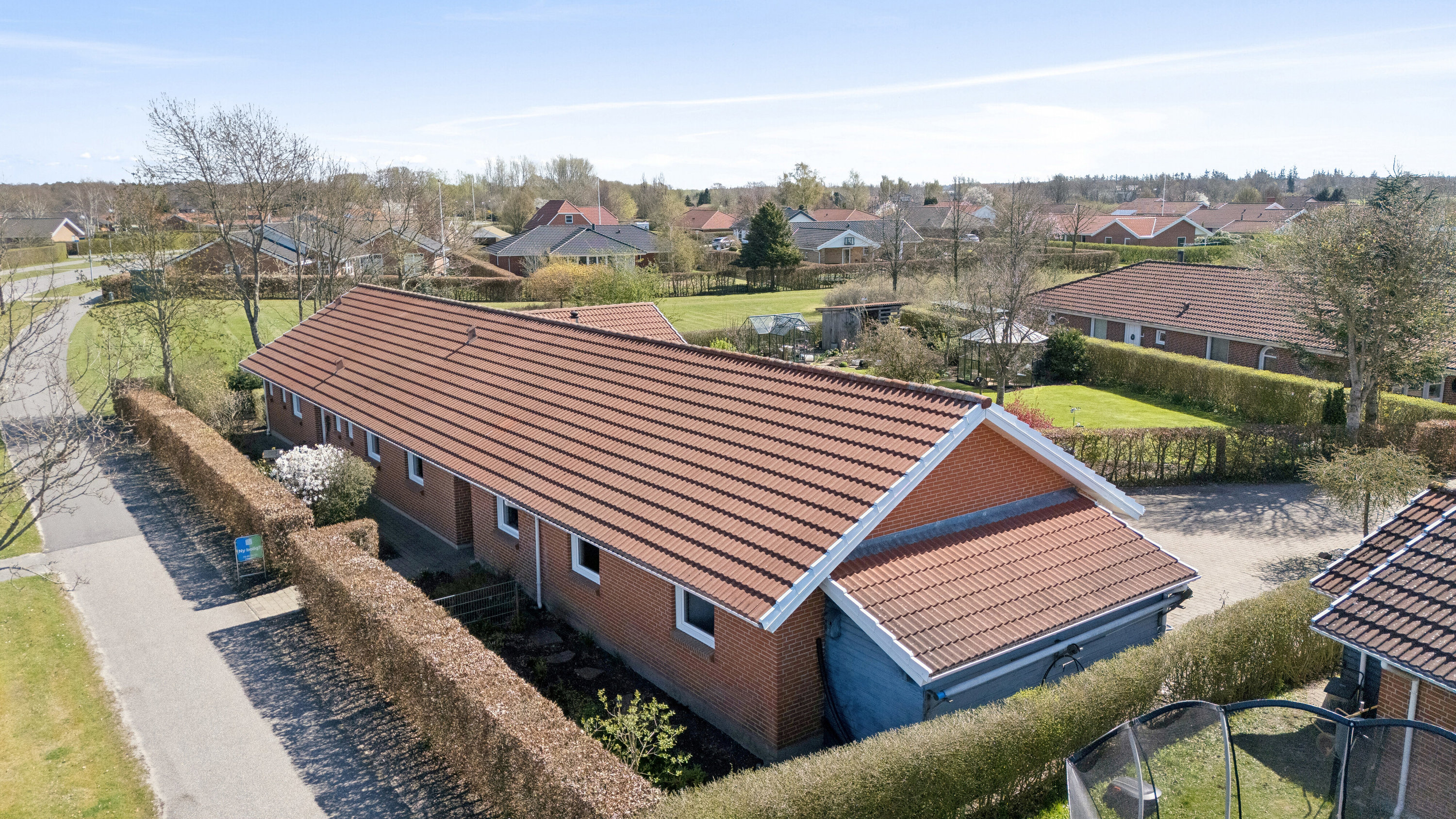 Fremhævet luftfoto billede i fuldskærmstilstand. Billede af Tingstedet 55, 7190 Billund