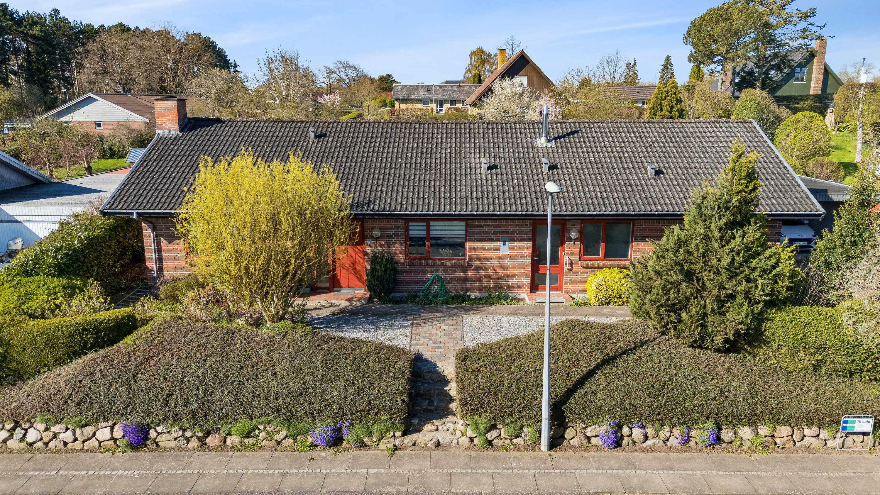 Fremhævet luftfoto billede i fuldskærmstilstand. Billede af Askvej 7, Tullebølle, 5953 Tranekær