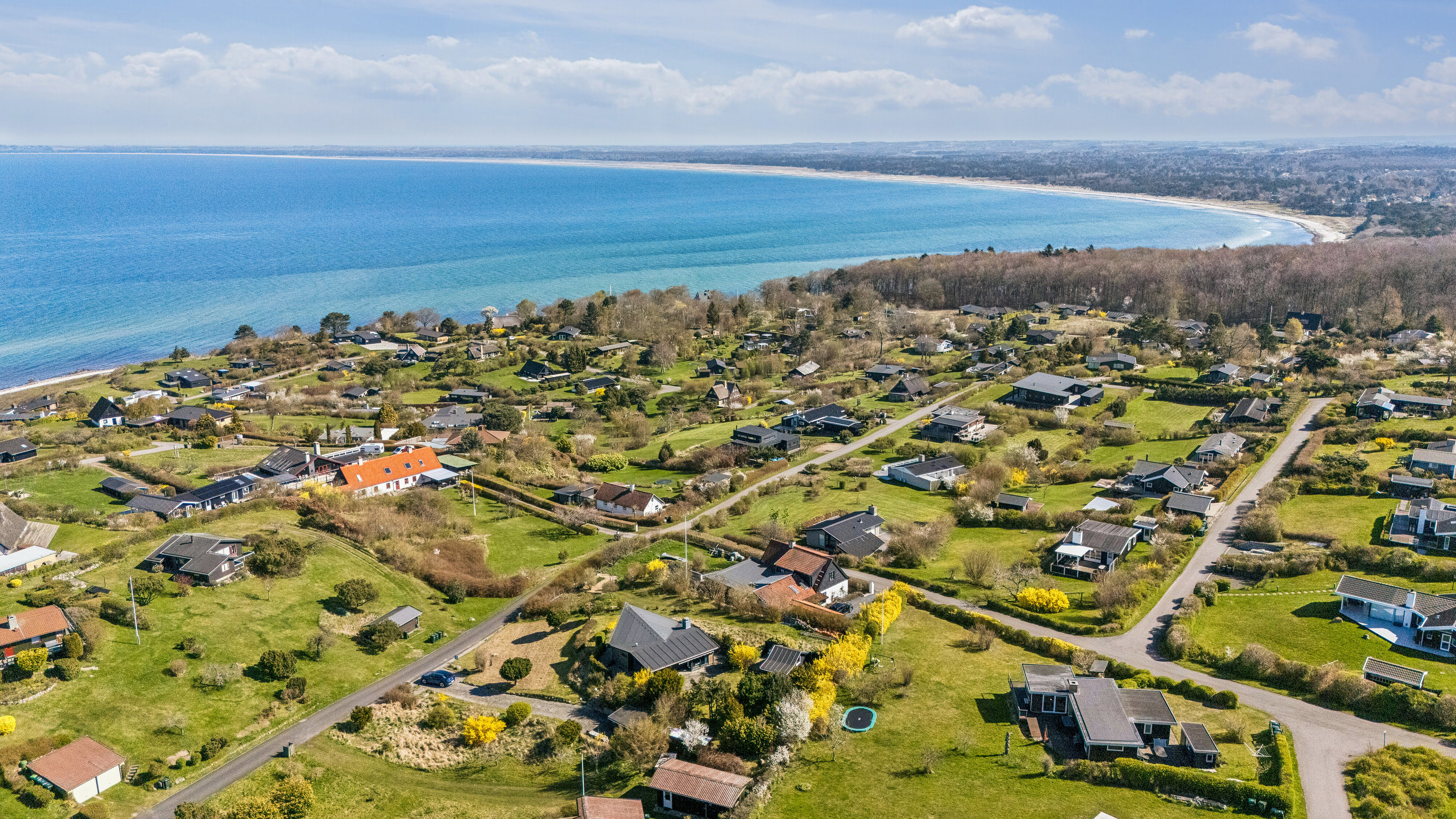 Fremhævet luftfoto billede i fuldskærmstilstand. Billede af Grusbakken 10, Veddinge Bk, 4550 Asnæs