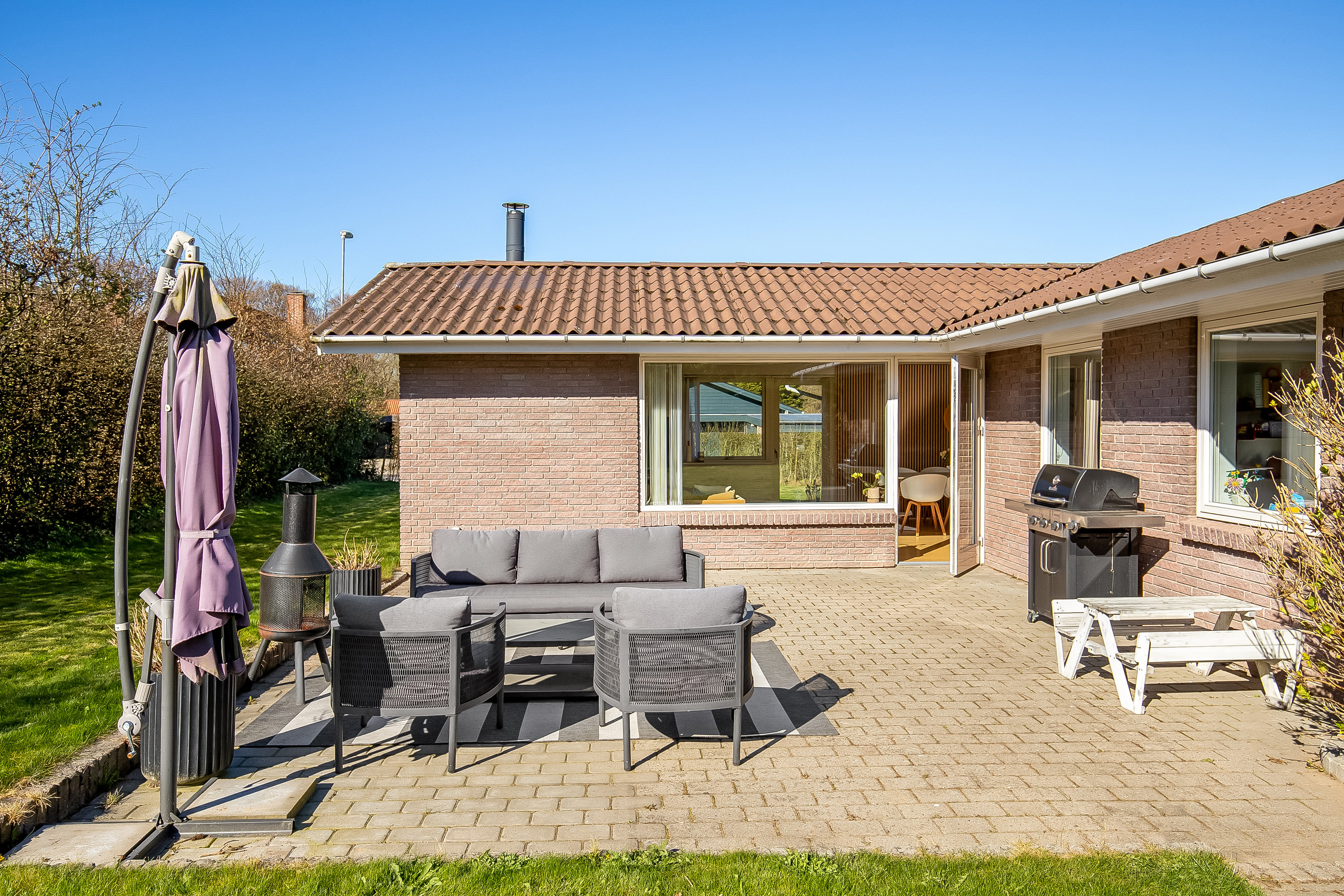 Fremhævet terrasse billede i fuldskærmstilstand. Billede af Nørrediget 25, Nørremarken, 7100 Vejle