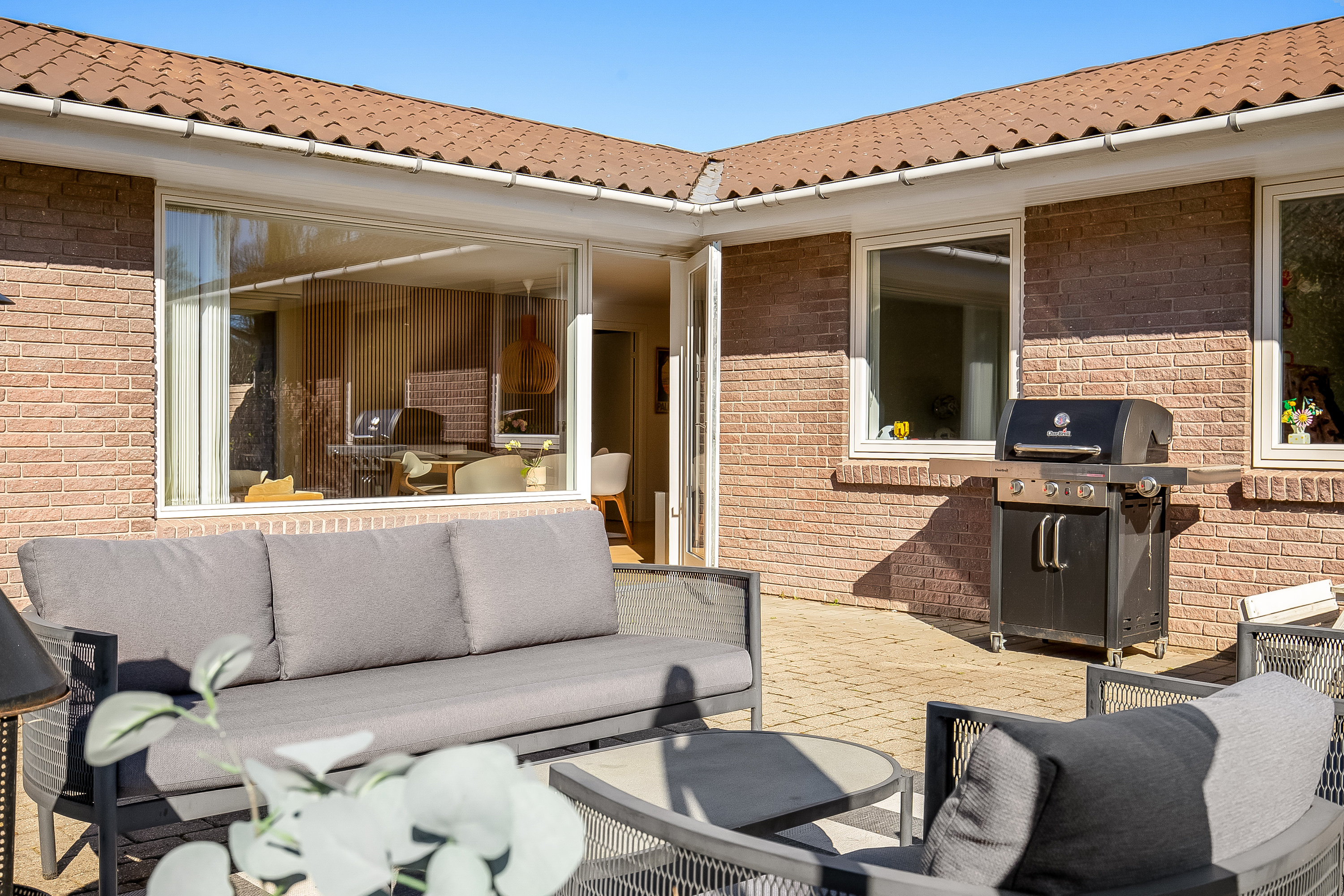 Fremhævet terrasse billede i fuldskærmstilstand. Billede af Nørrediget 25, Nørremarken, 7100 Vejle