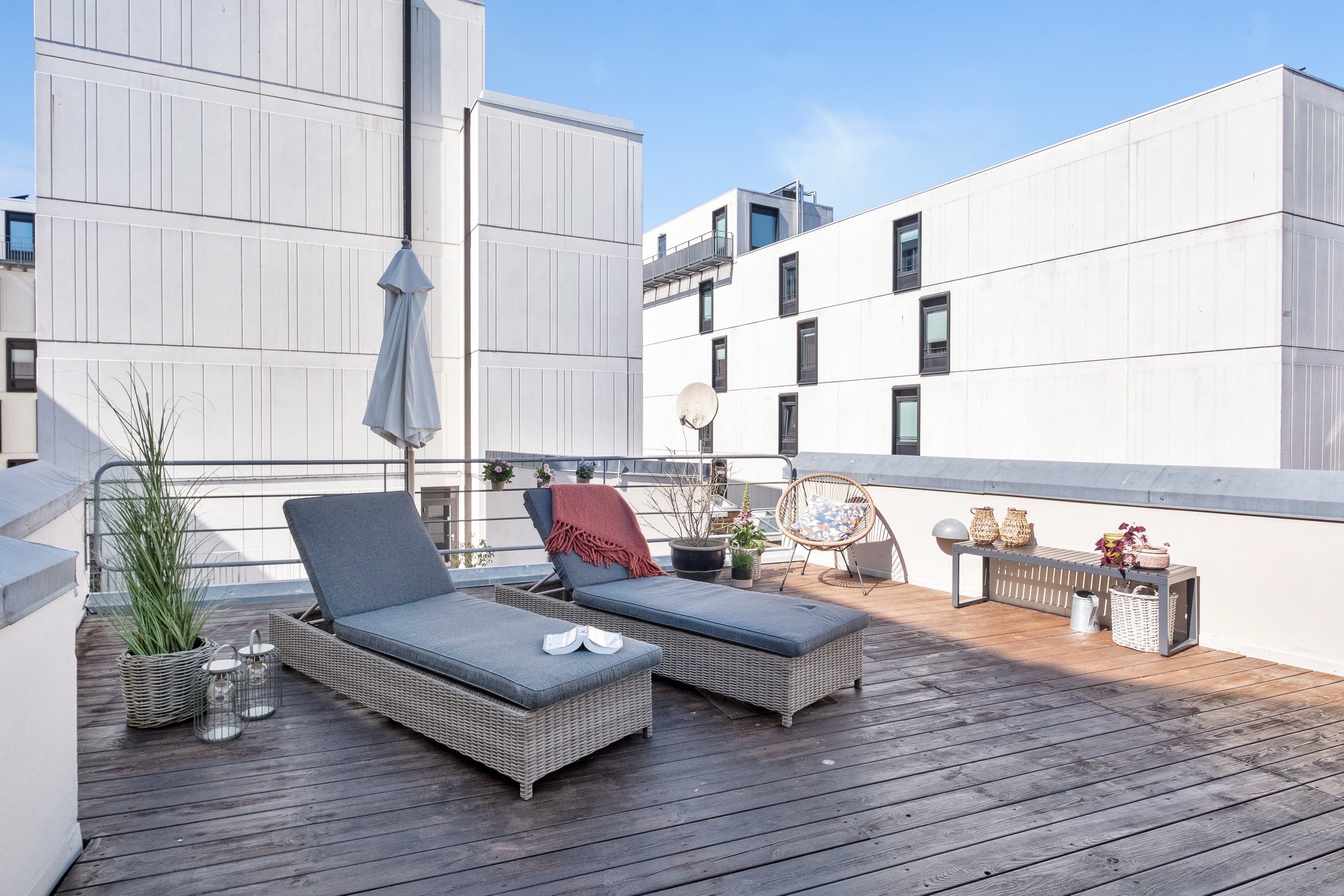 Fremhævet terrasse billede i fuldskærmstilstand. Billede af Søndergade 62, 2., 8000 Aarhus C
