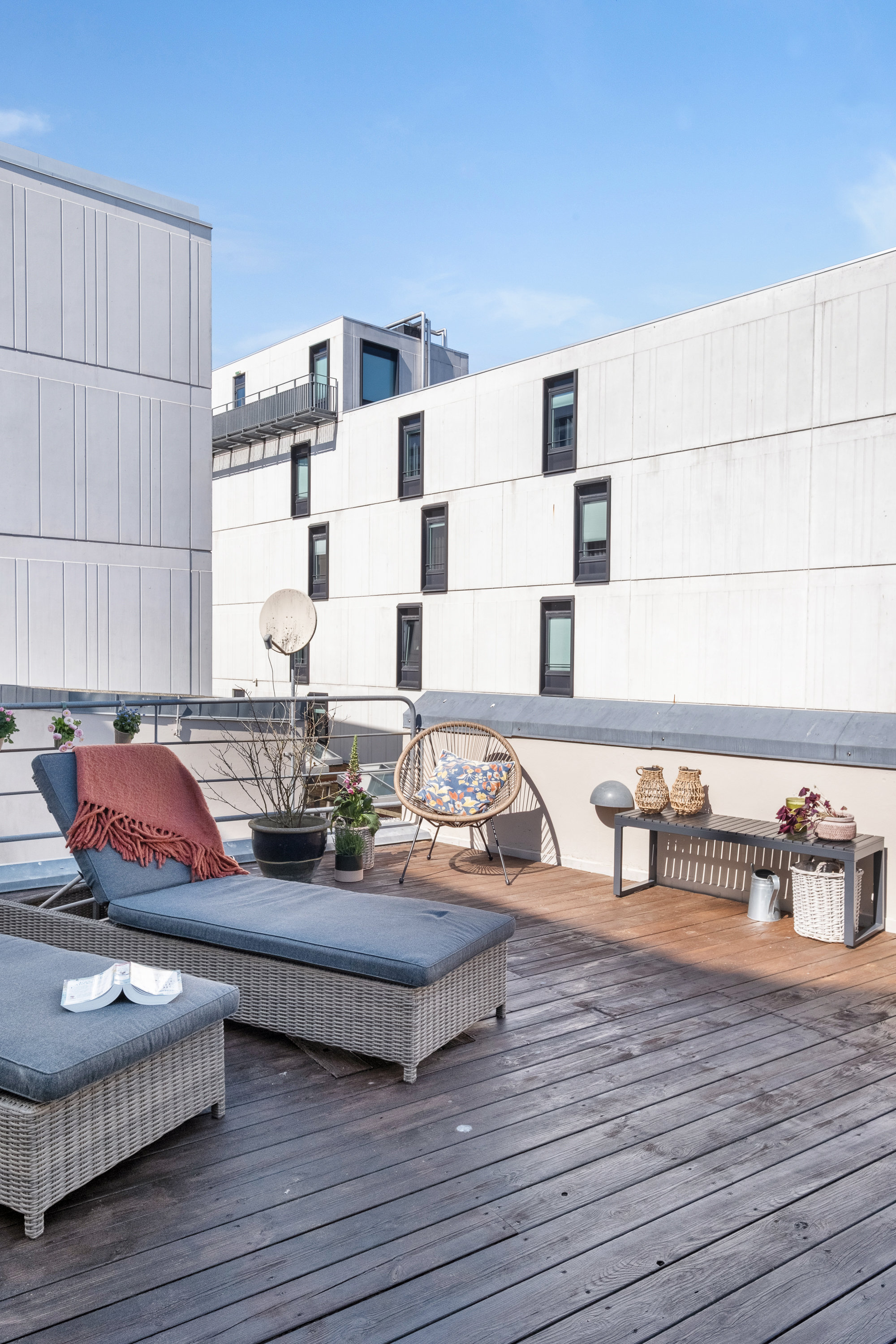 Fremhævet terrasse billede i fuldskærmstilstand. Billede af Søndergade 62, 2., 8000 Aarhus C