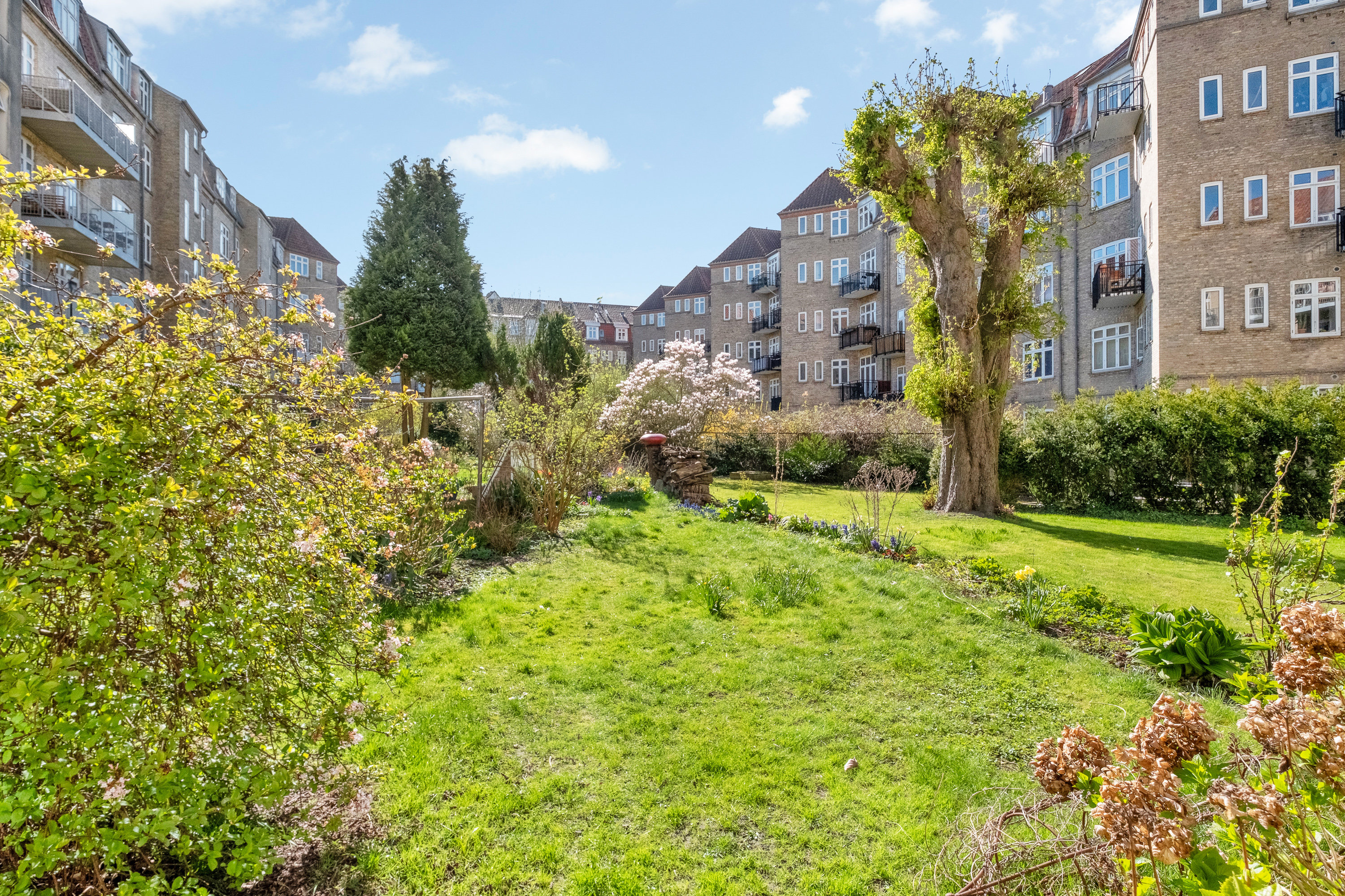 Fremhævet gårdmiljø billede i fuldskærmstilstand. Billede af Frederiksbjerg Torv 3, st.. tv., 8000 Aarhus C