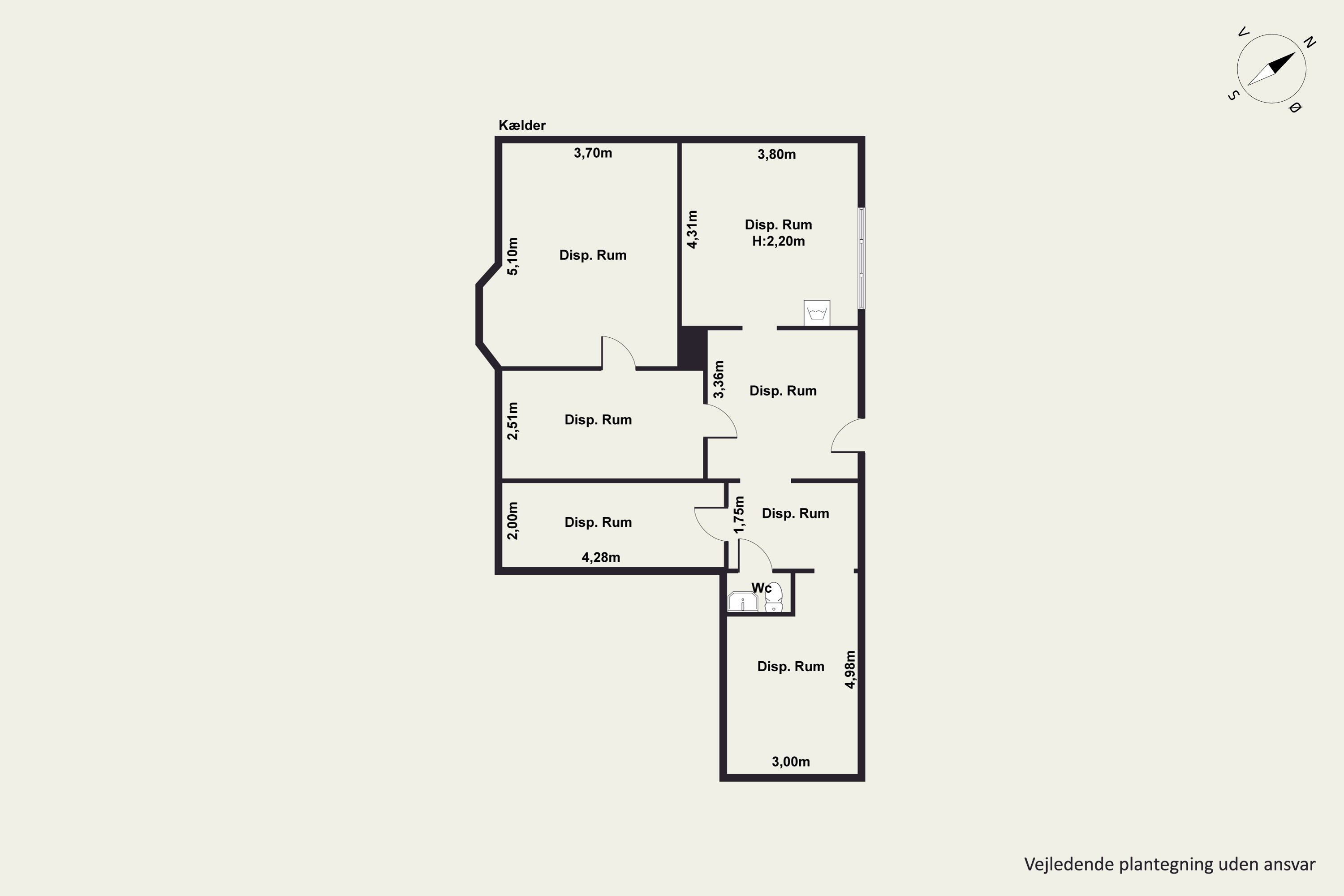 Plantegninger billede af Østergade 15, 9320 Hjallerup