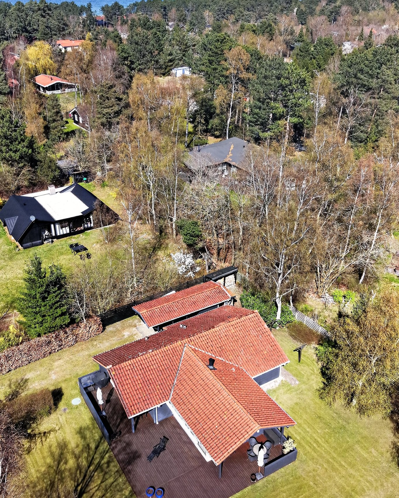 Fremhævet luftfoto billede i fuldskærmstilstand. Billede af Odinsvej 11, 4500 Nykøbing Sj