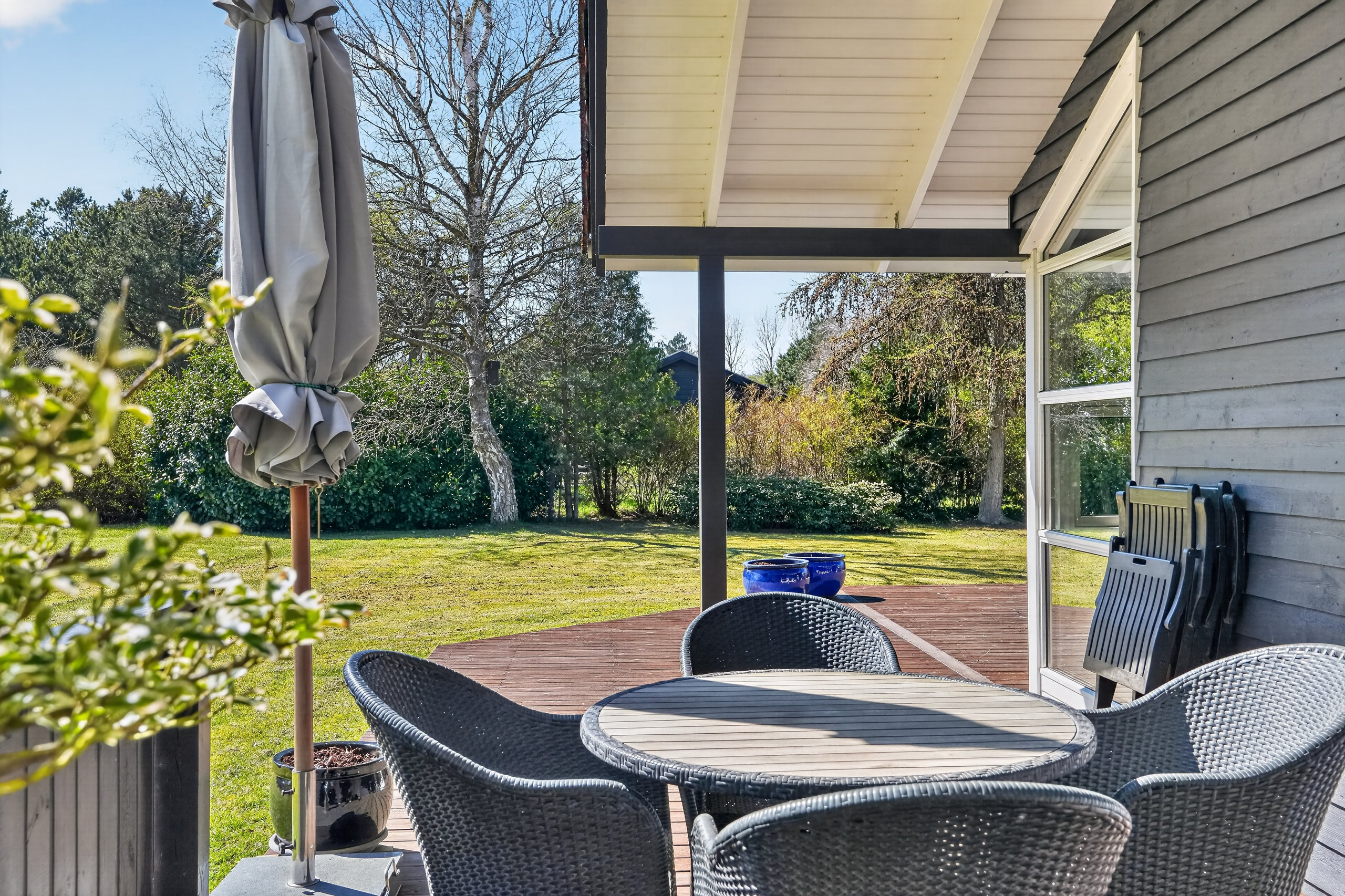 Fremhævet terrasse billede i fuldskærmstilstand. Billede af Odinsvej 11, 4500 Nykøbing Sj