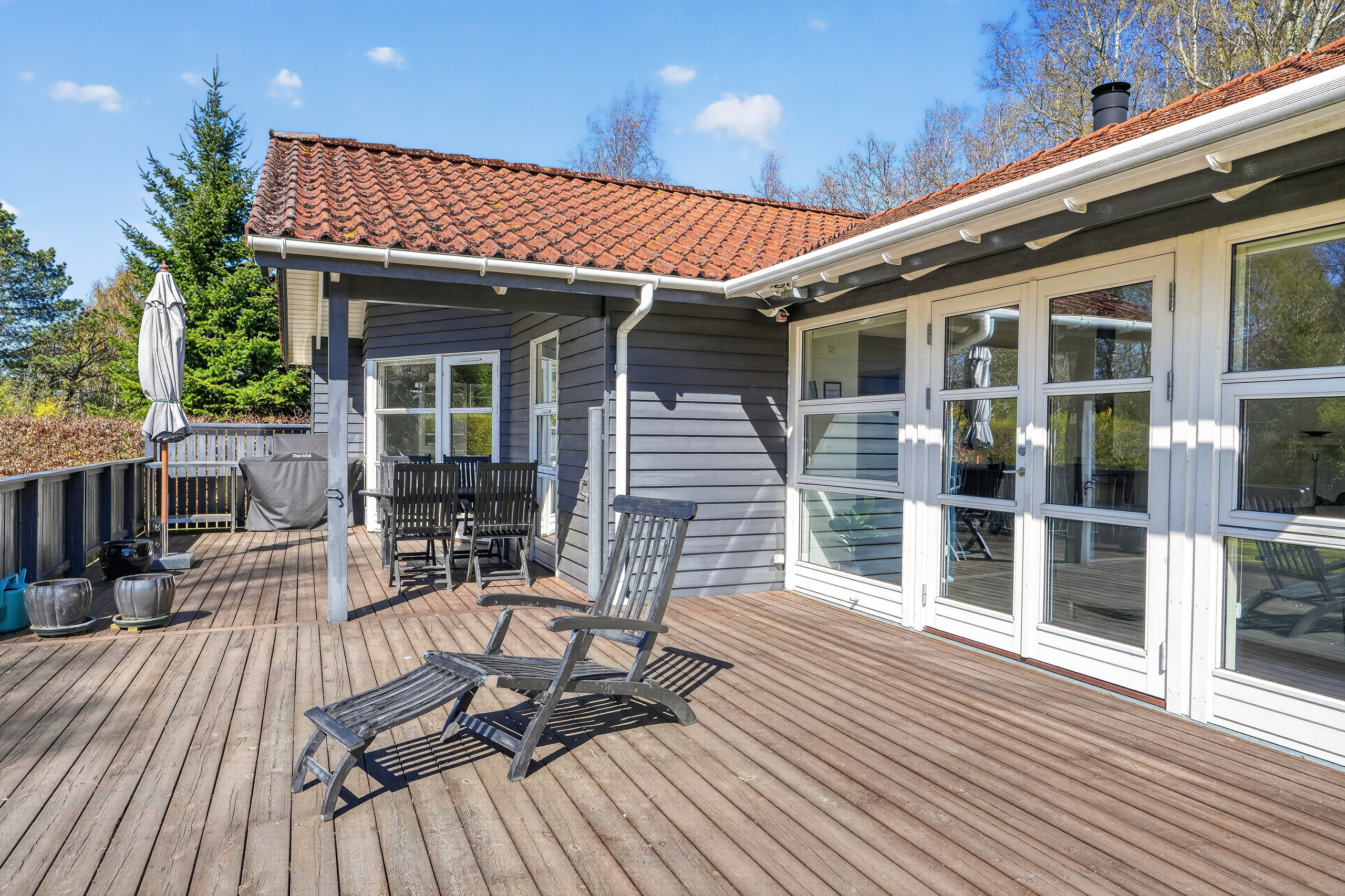 Fremhævet terrasse billede i fuldskærmstilstand. Billede af Odinsvej 11, 4500 Nykøbing Sj