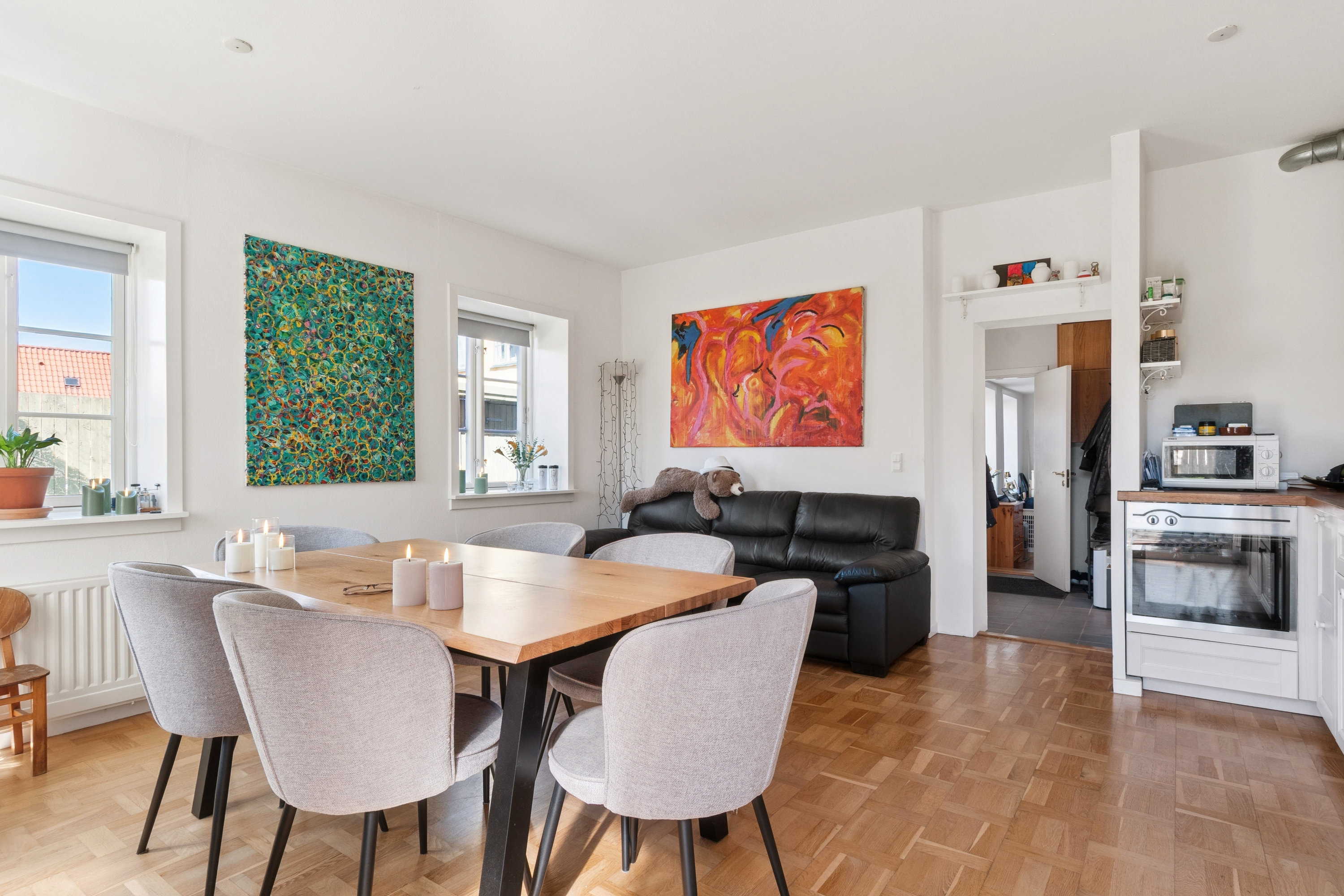 Fremhævet stue billede i fuldskærmstilstand. Billede af Sct Anna Gade 51C, 3000 Helsingør