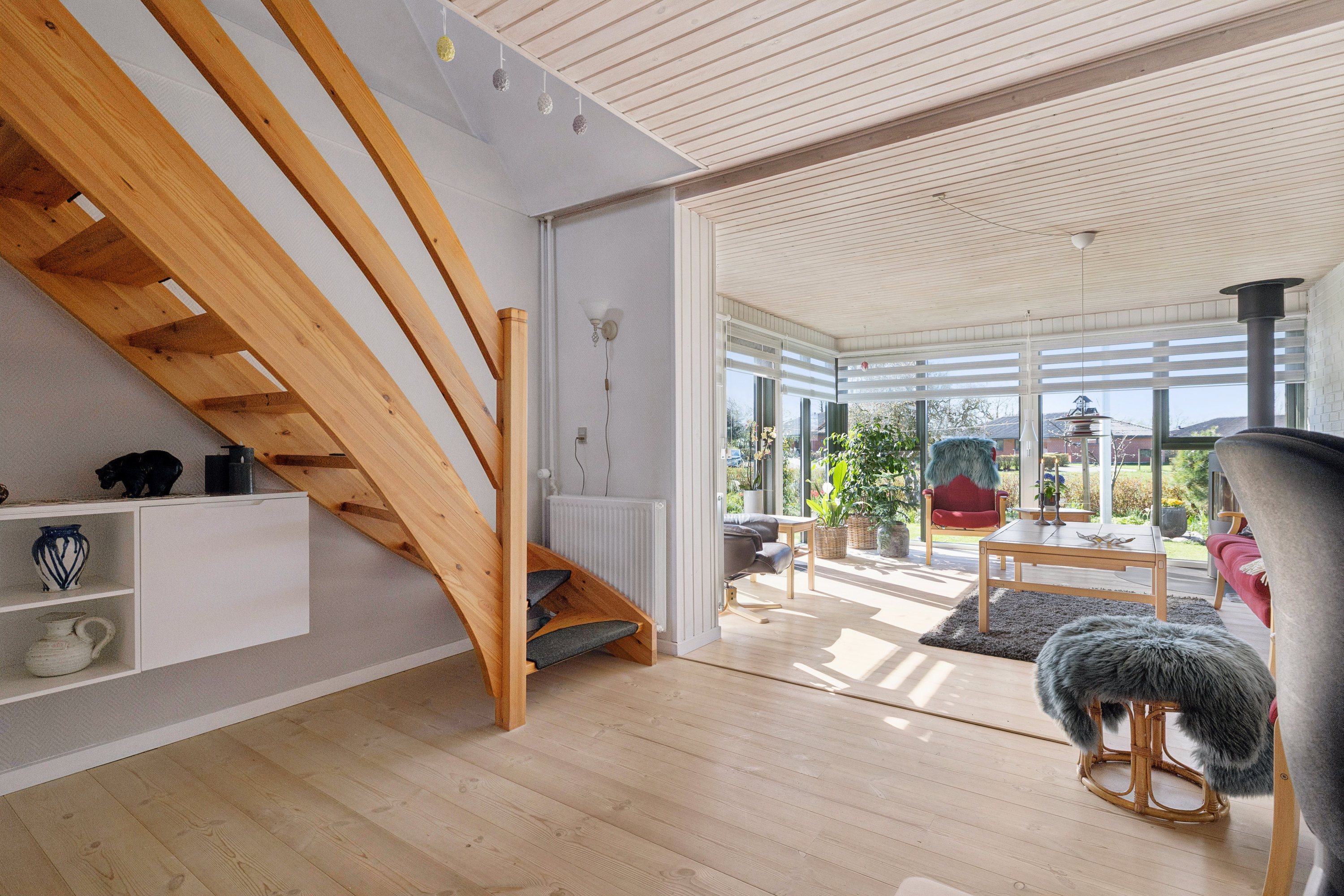 Fremhævet opholdsstue billede i fuldskærmstilstand. Billede af Mejlbyvej 114, 9610 Nørager