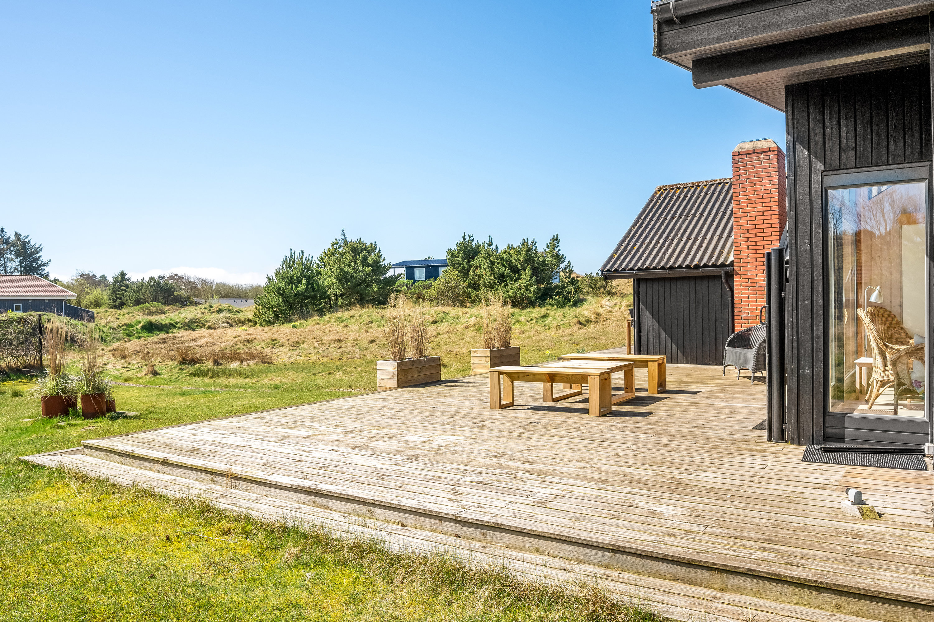Fremhævet terrasse billede i fuldskærmstilstand. Billede af Nørre Meldbjergdal 16, Fanø Bad, 6720 Fanø