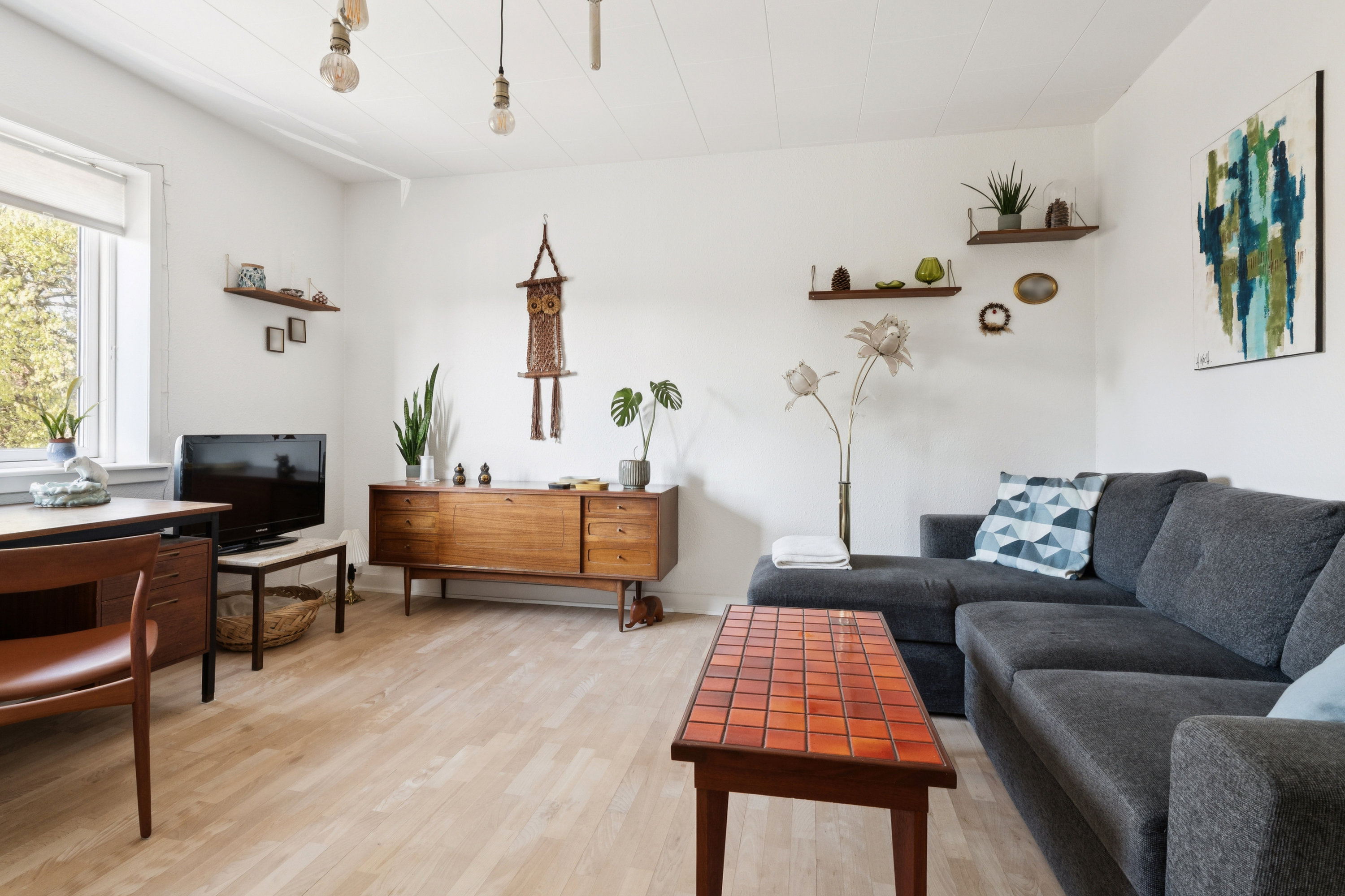 Fremhævet stue billede i fuldskærmstilstand. Billede af Annebergvej 21, 1. 4., 9000 Aalborg