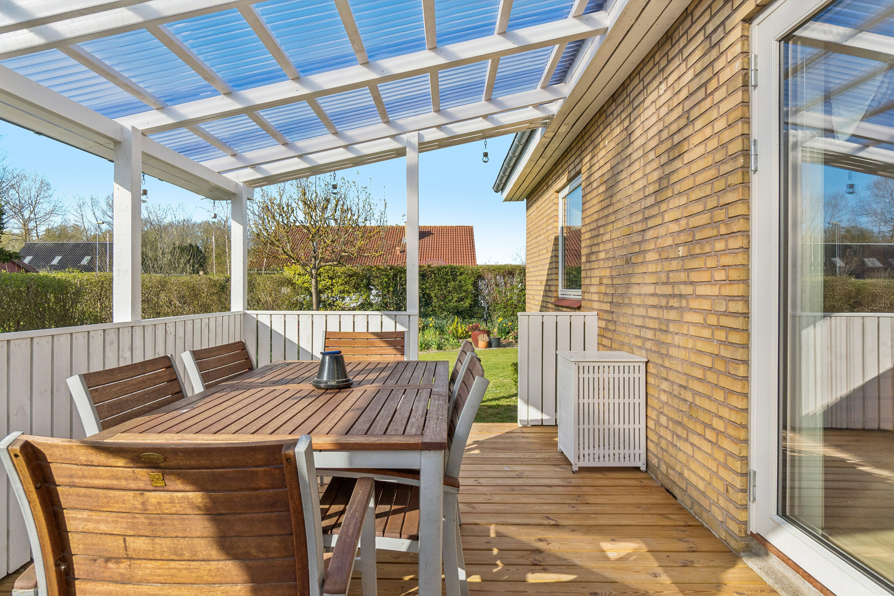Fremhævet overdækket terrasse billede i fuldskærmstilstand. Billede af Fasanvej 11, Aunslev, 5800 Nyborg