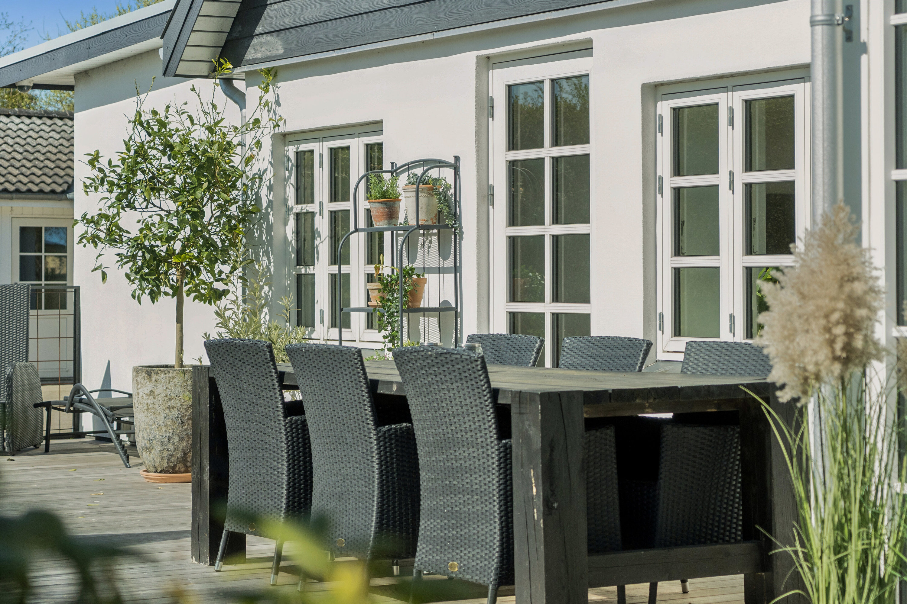 Fremhævet terrasse billede i fuldskærmstilstand. Billede af Kalkerupvej 20, Fensmark, 4684 Holmegaard