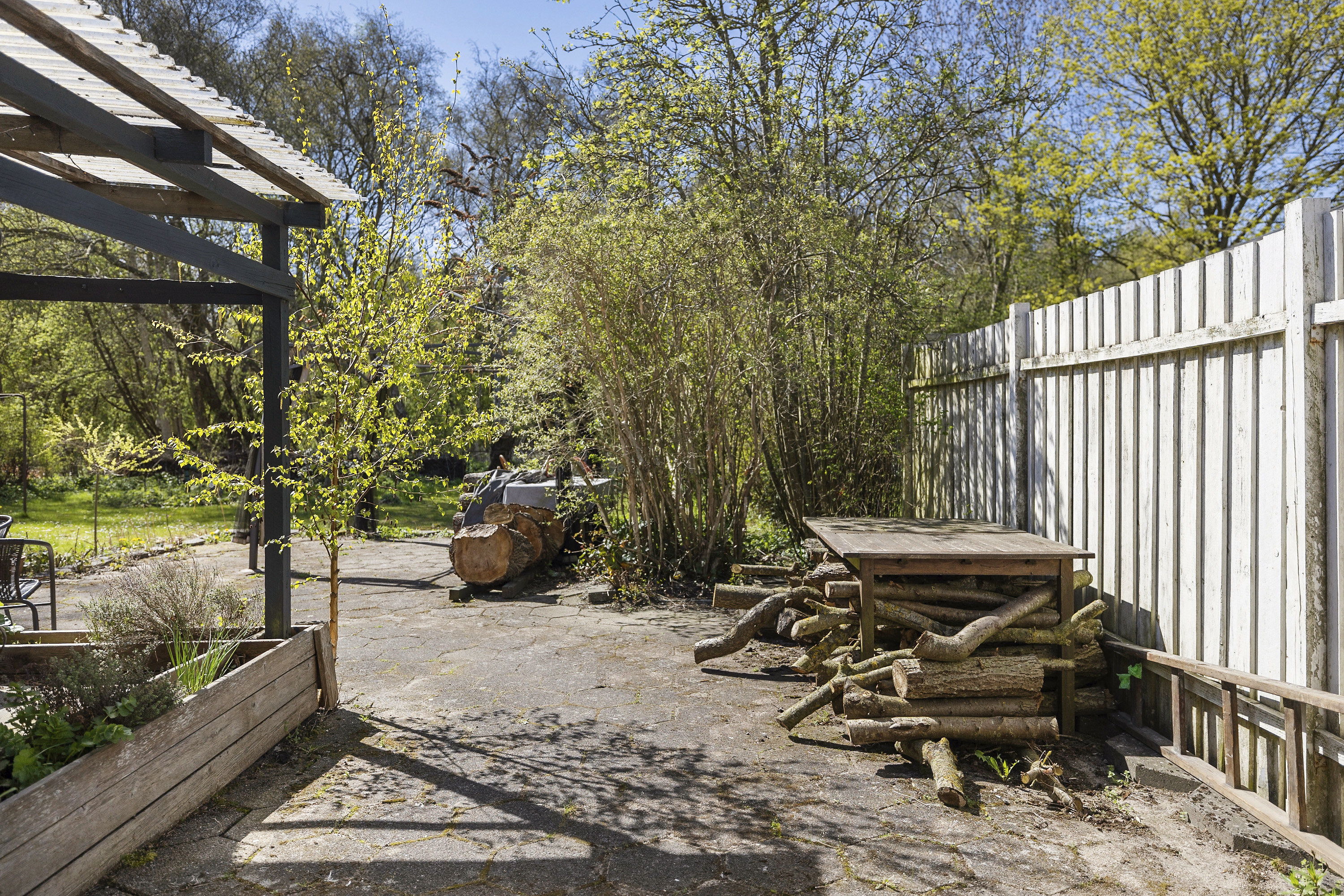Fremhævet terrasse billede i fuldskærmstilstand. Billede af Broholmvej 142, Frølunde Fed, 4220 Korsør