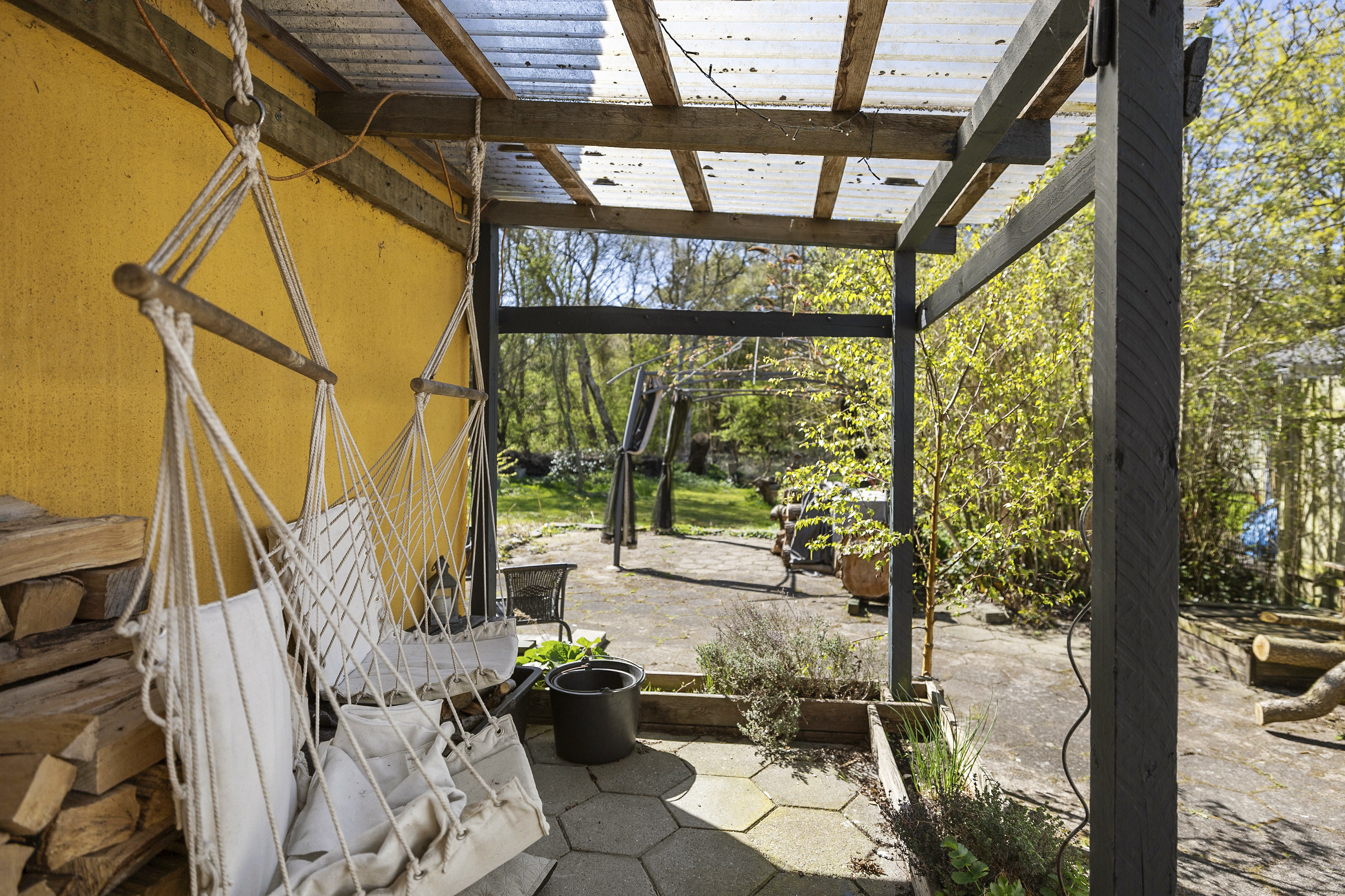 Fremhævet terrasse billede i fuldskærmstilstand. Billede af Broholmvej 142, Frølunde Fed, 4220 Korsør