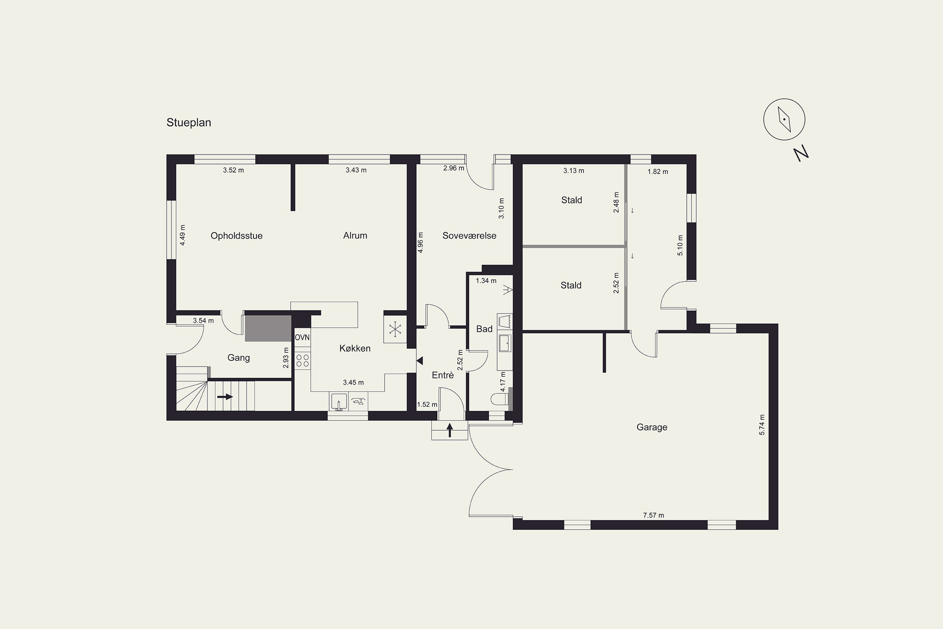Plantegninger billede af Randerupvej 86, Mjolden, 6780 Skærbæk