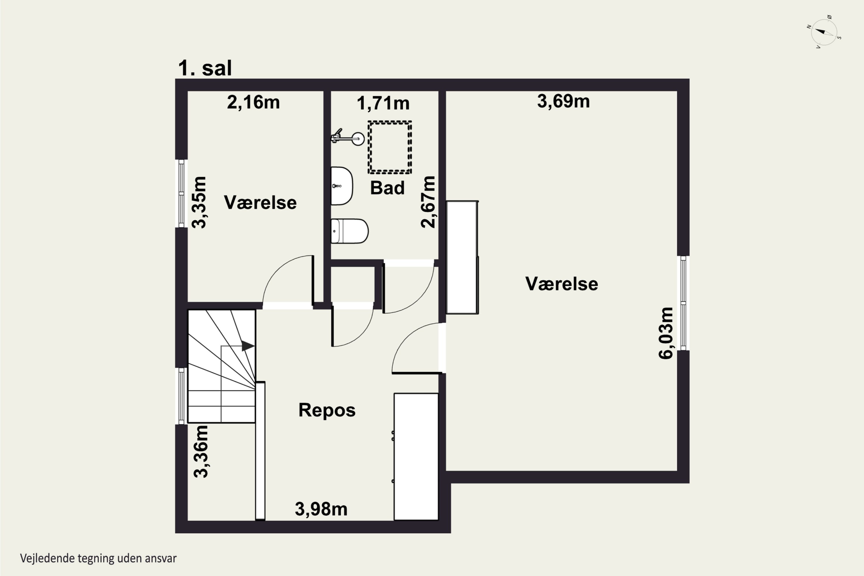 Plantegninger billede af Ulsevej 8B, 2650 Hvidovre