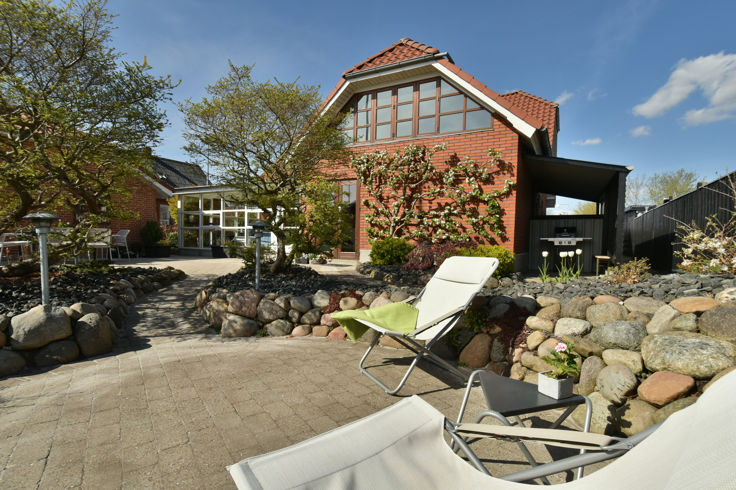 Fremhævet terrasse billede i fuldskærmstilstand. Billede af Nøddevej 22, 7451 Sunds