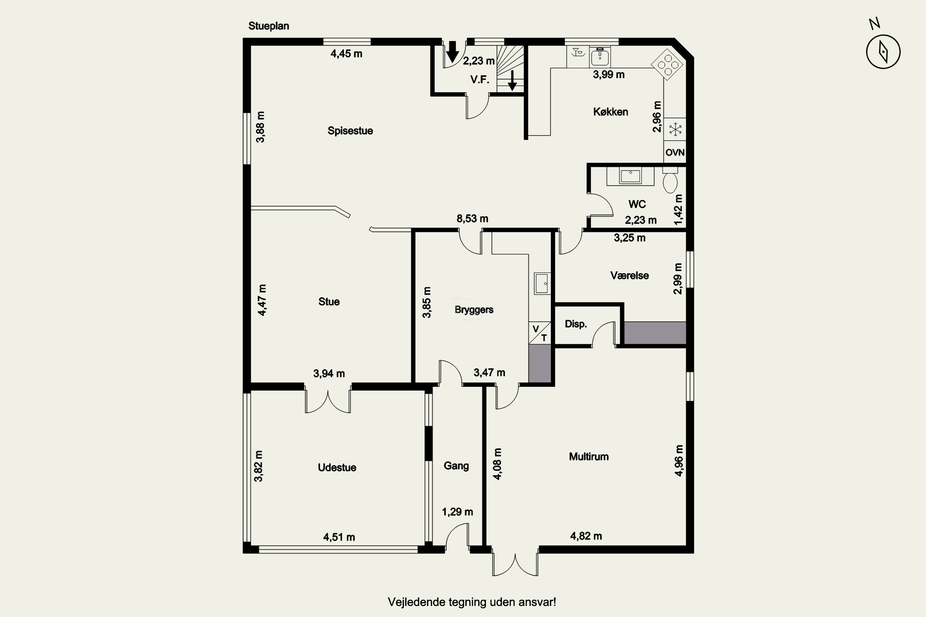 Plantegninger billede af Nøddevej 22, 7451 Sunds