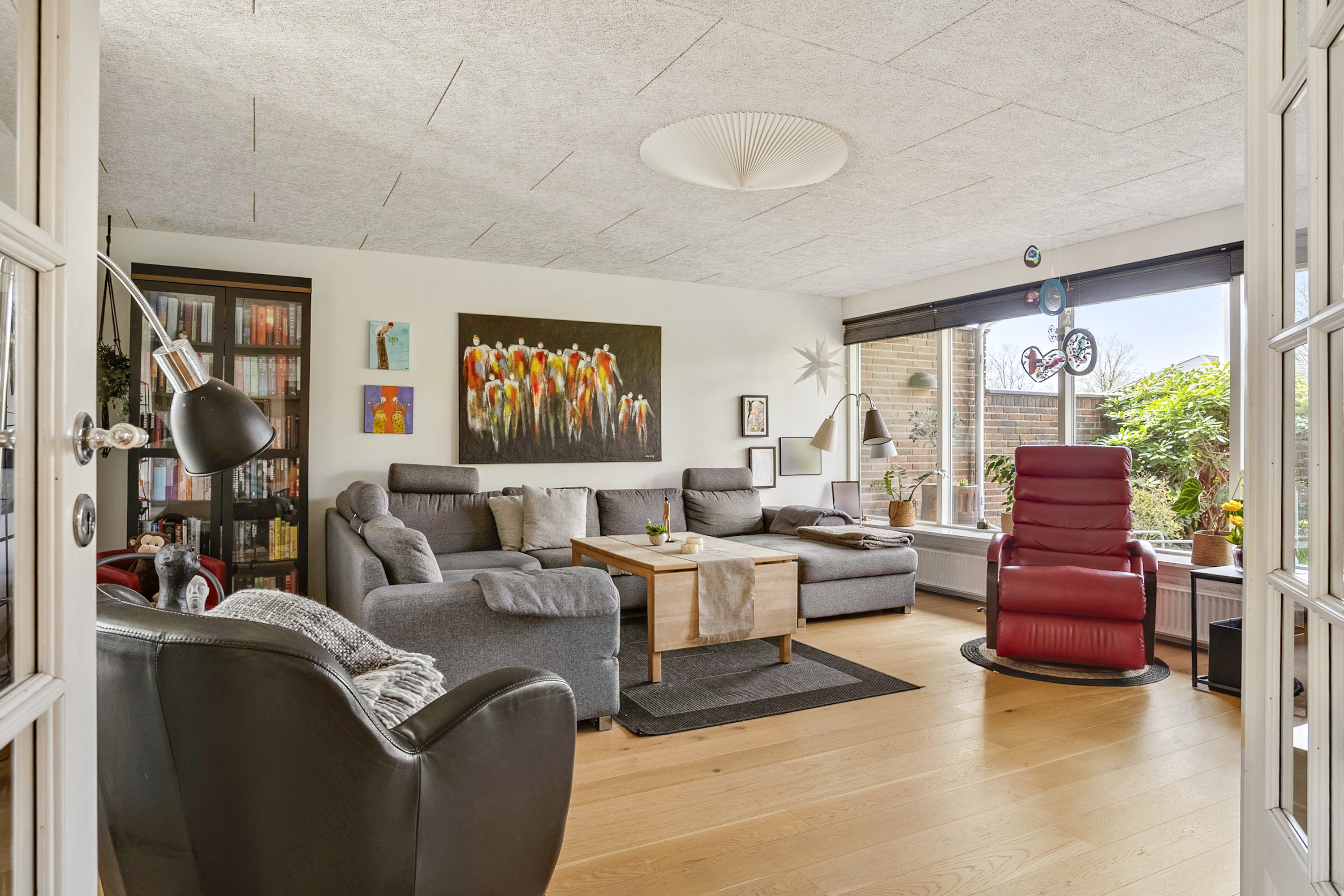 Fremhævet stue billede i fuldskærmstilstand. Billede af Hvedevænget 34, 6600 Vejen