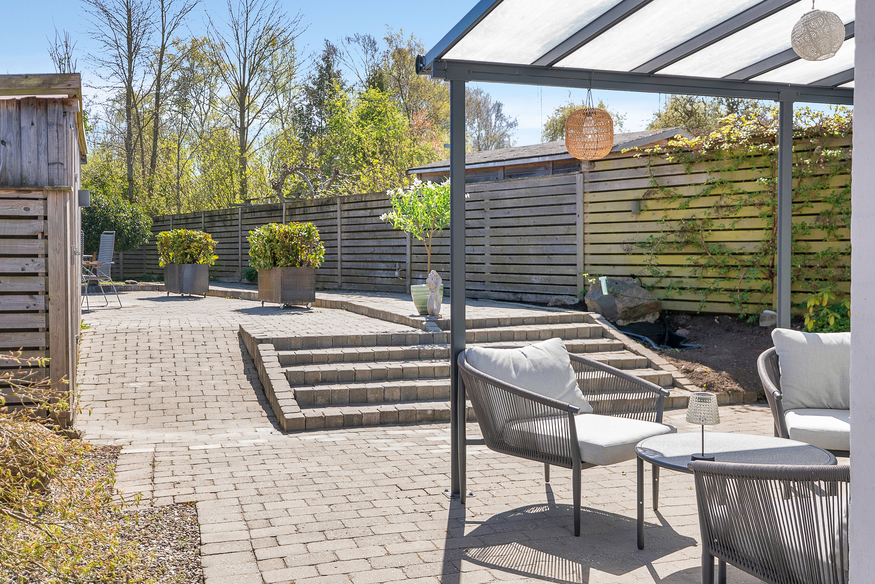 Fremhævet overdækket terrasse billede i fuldskærmstilstand. Billede af Spangsvej 30B, Paarup, 5210 Odense NV