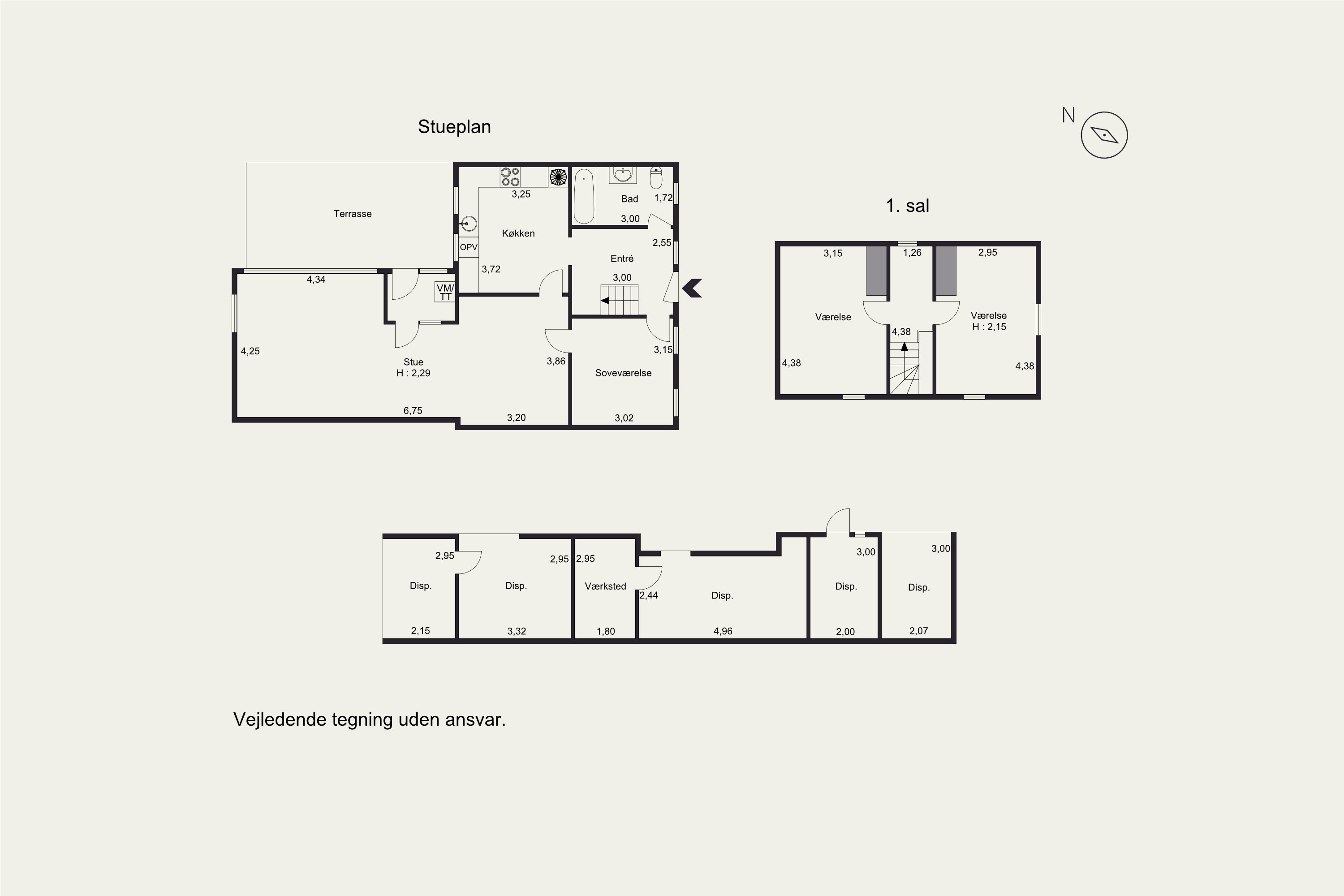 Plantegninger billede af Mejerivej 31, 8300 Odder