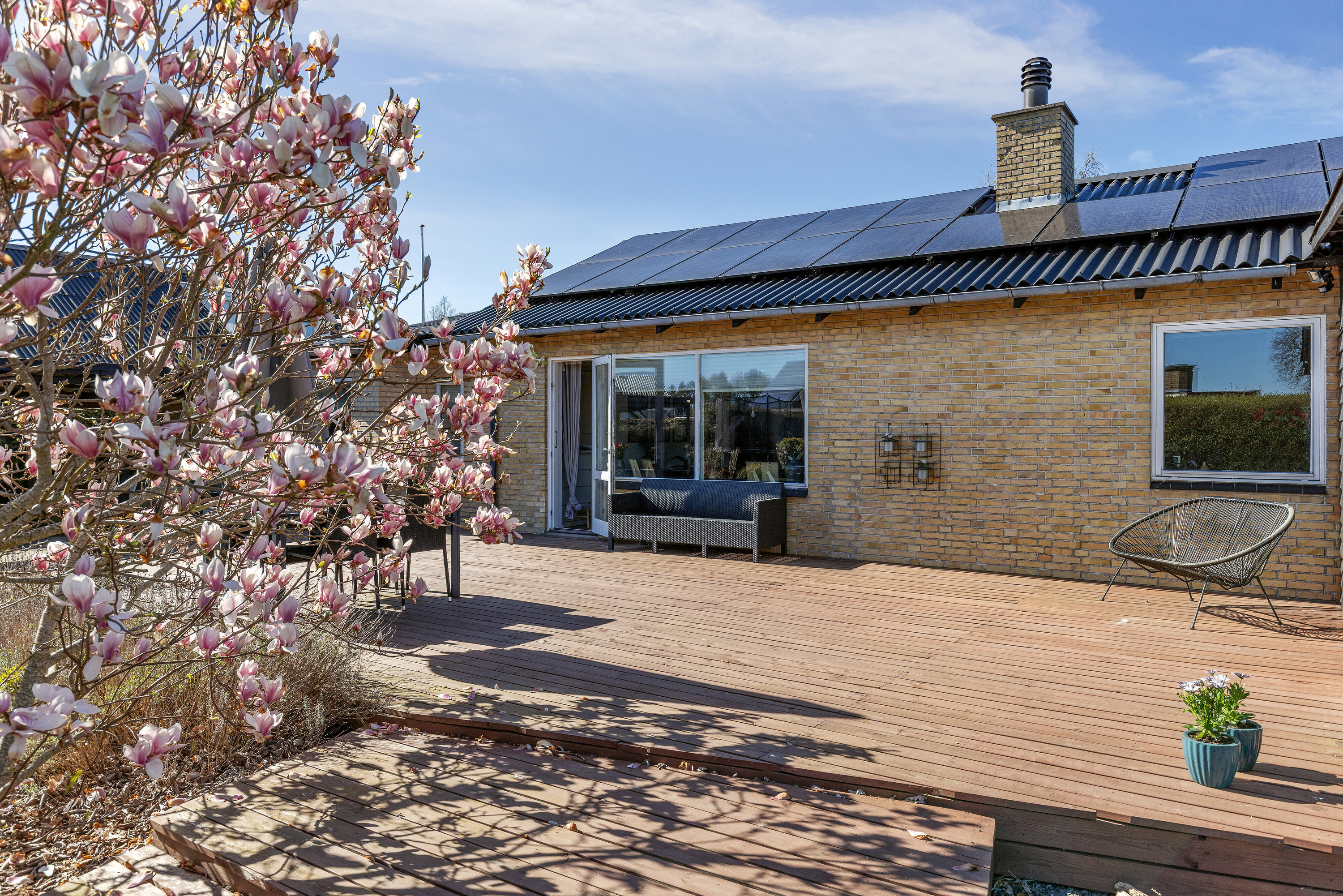 Fremhævet overdækket terrasse billede i fuldskærmstilstand. Billede af Havrebjerg Stationsvej 11, Havrebjerg, 4200 Slagelse