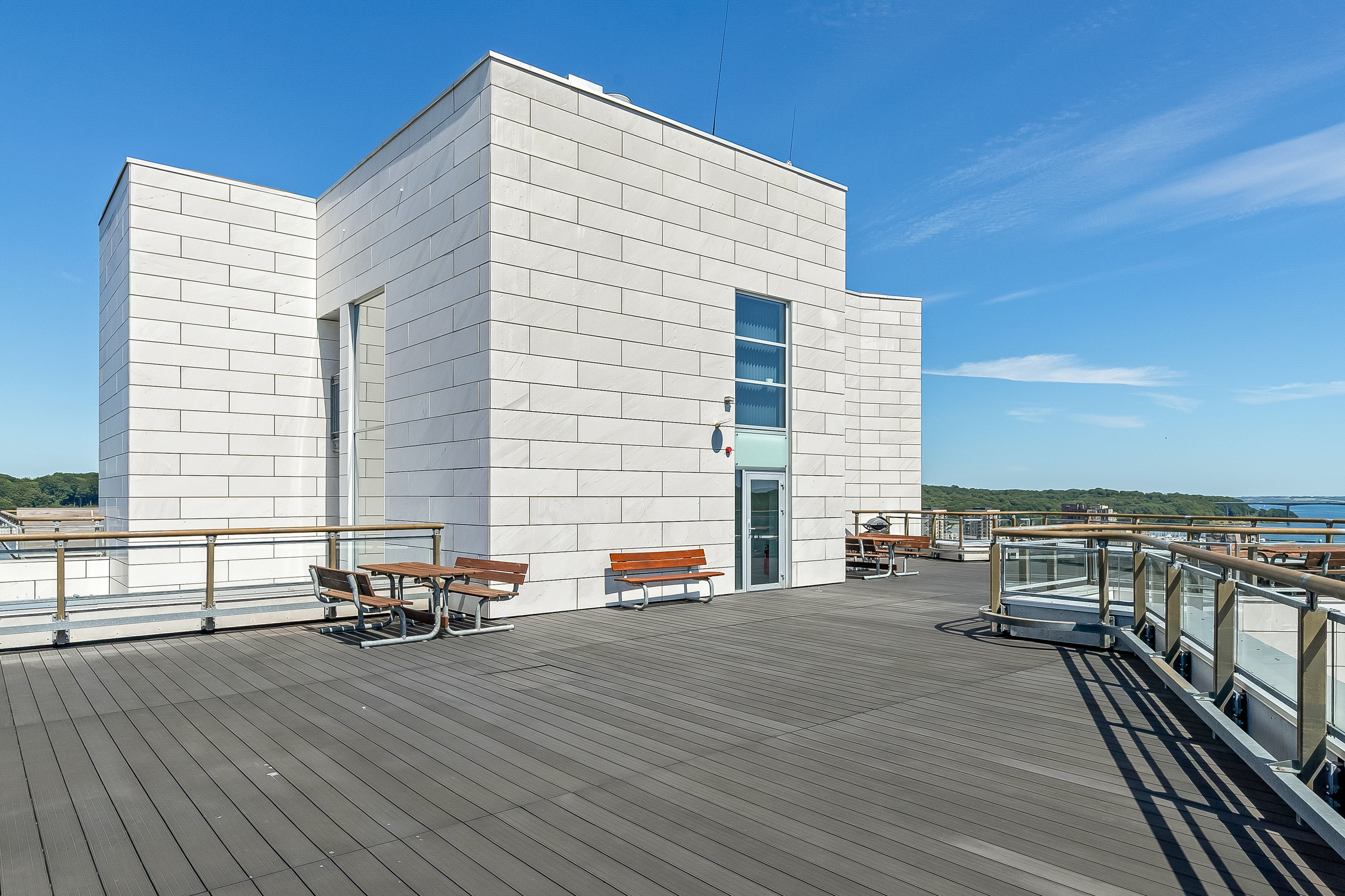 Fremhævet tagterrasse billede i fuldskærmstilstand. Billede af Den Hvide Facet 1, 5. c., Centrum, 7100 Vejle