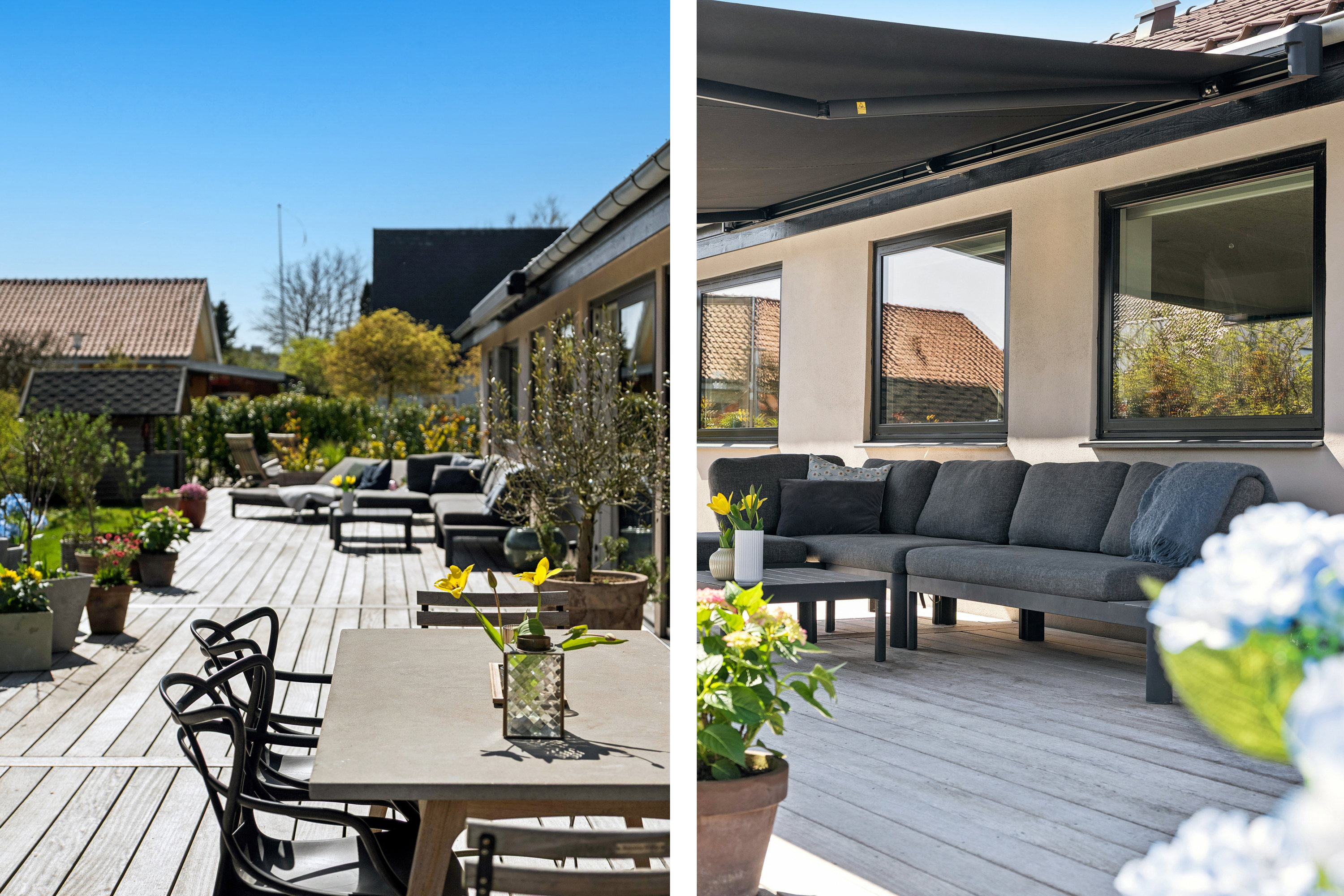 Fremhævet terrasse billede i fuldskærmstilstand. Billede af Vibevej 11, 8240 Risskov