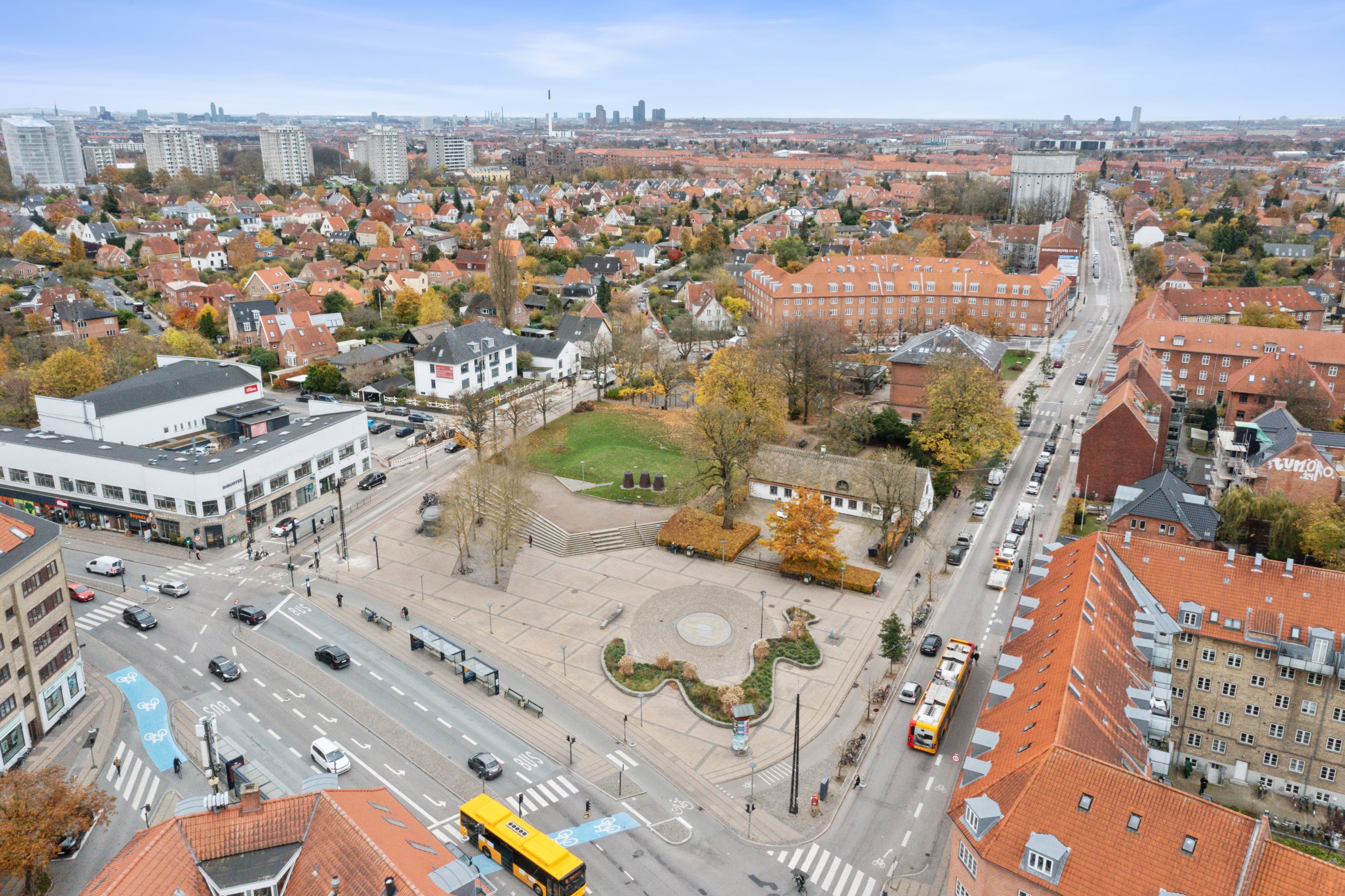 Fremhævet luftfoto billede i fuldskærmstilstand. Billede af Brønshøjvej 6A, 2. tv., 2700 Brønshøj