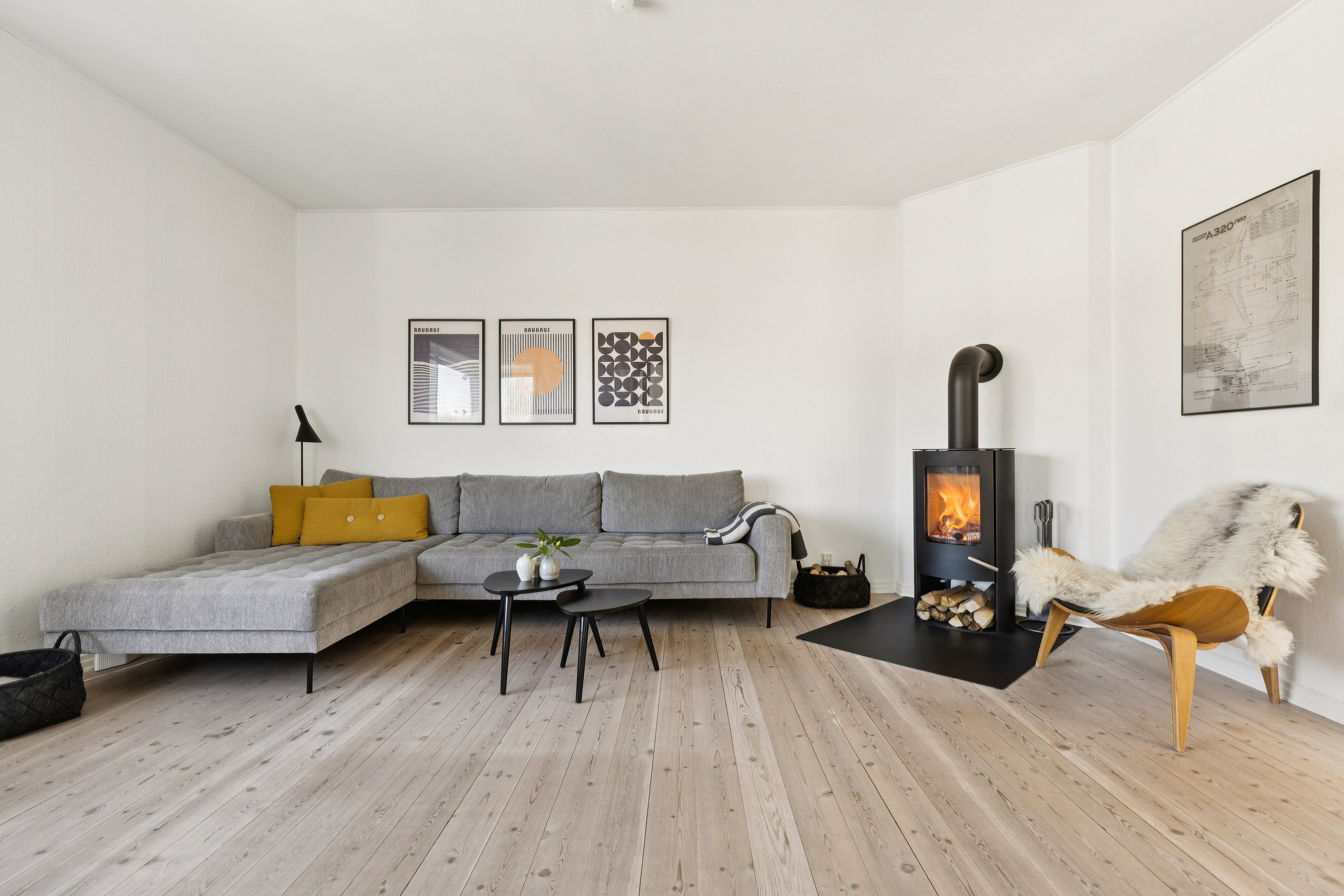 Fremhævet stue billede i fuldskærmstilstand. Billede af Frederiksberggade 59, 8600 Silkeborg