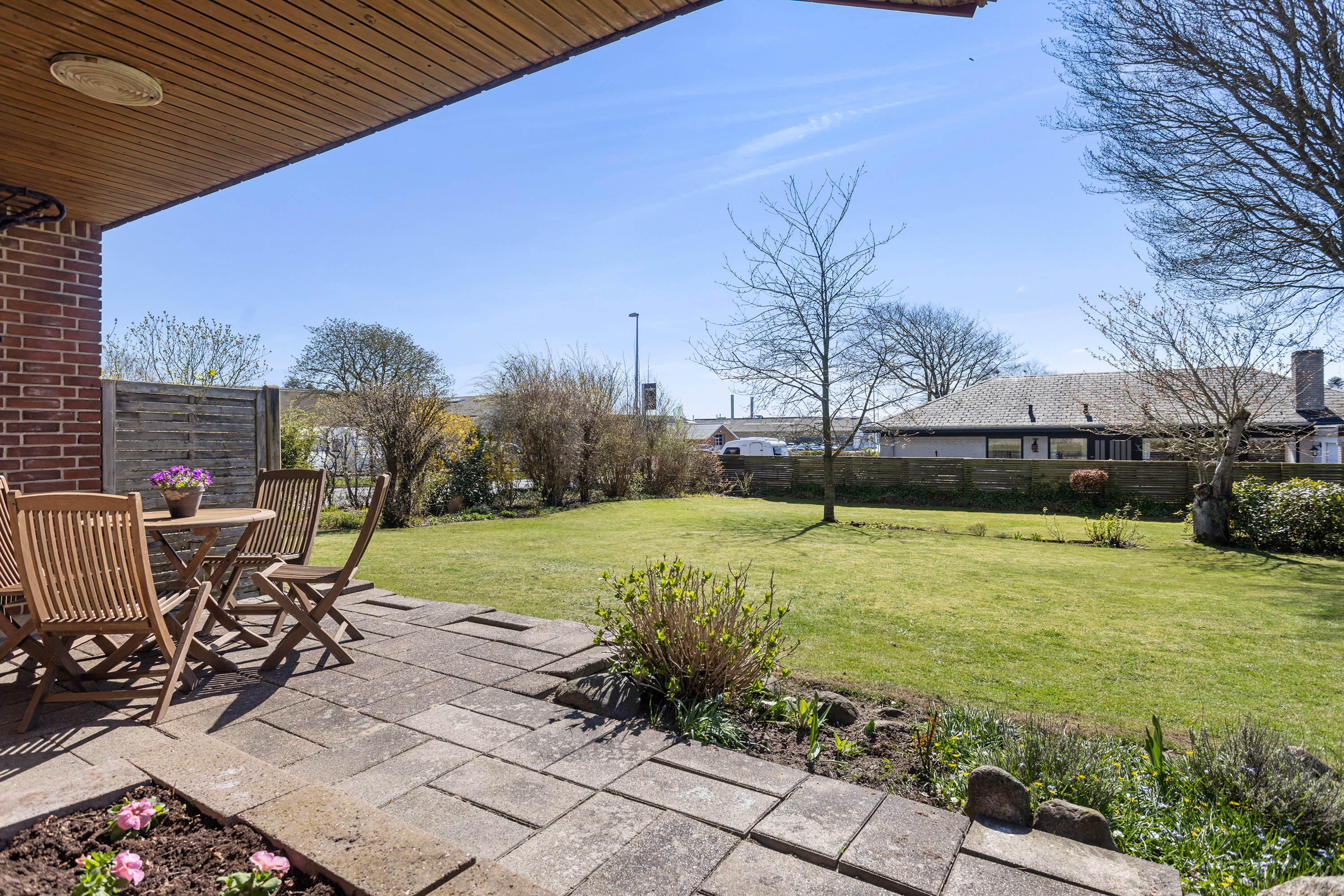 Fremhævet terrasse billede i fuldskærmstilstand. Billede af Eventyrvej 13, 9700 Brønderslev