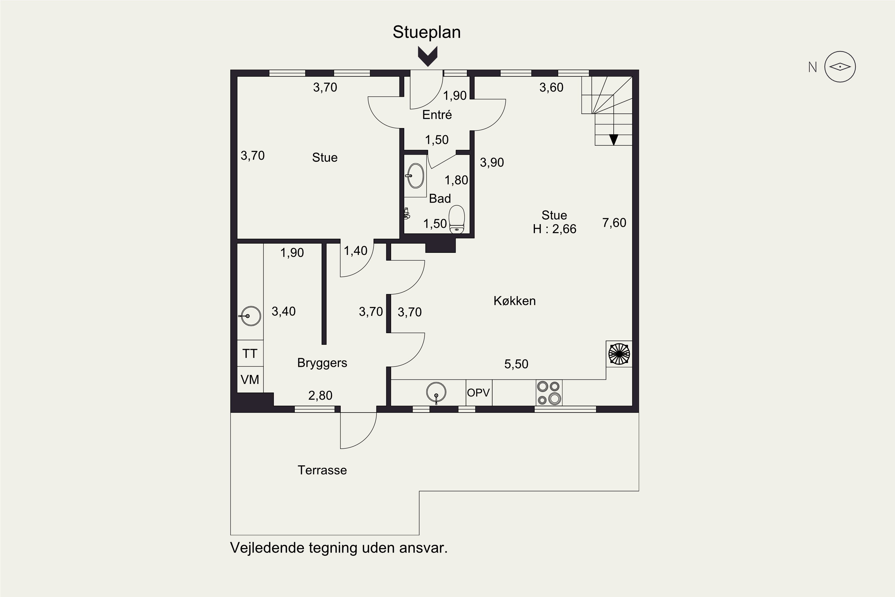 Plantegninger billede af Norgesgade 26C, 7000 Fredericia