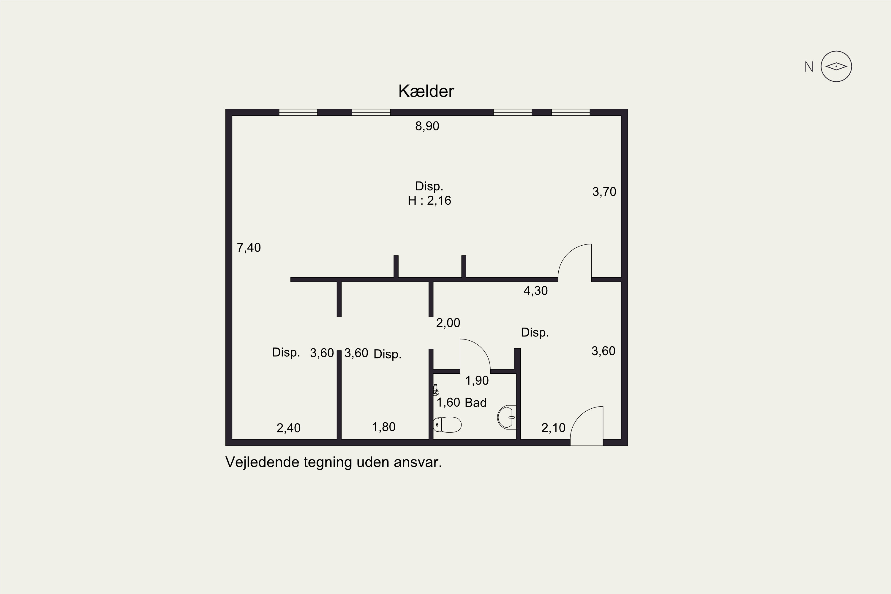 Plantegninger billede af Norgesgade 26C, 7000 Fredericia