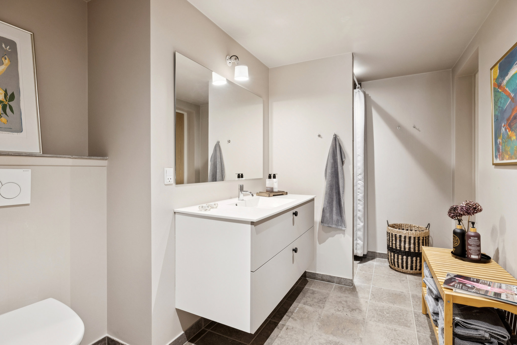 Fremhævet badeværelse billede i fuldskærmstilstand. Billede af Torvegade 1, 2. 16., 8900 Randers C