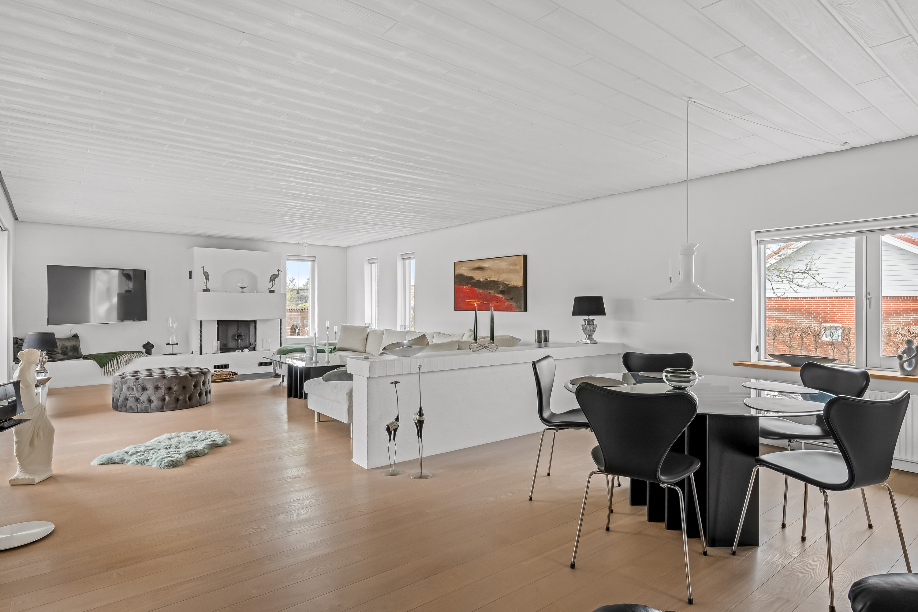 Fremhævet stue billede i fuldskærmstilstand. Billede af Gyvellunden 34, 6800 Varde