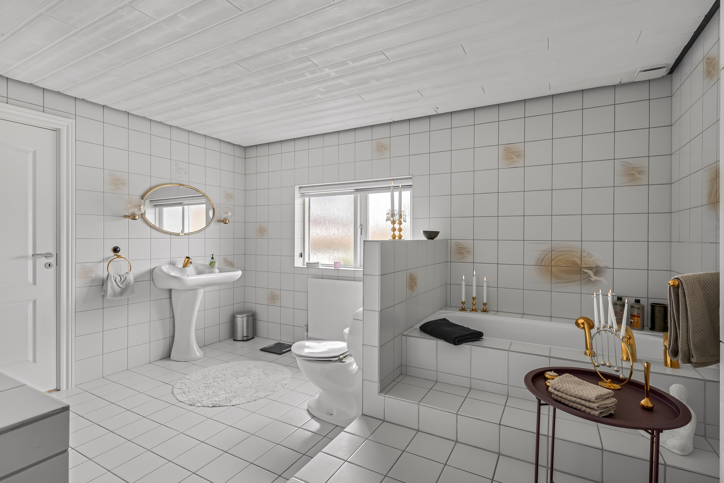 Fremhævet badeværelse billede i fuldskærmstilstand. Billede af Gyvellunden 34, 6800 Varde