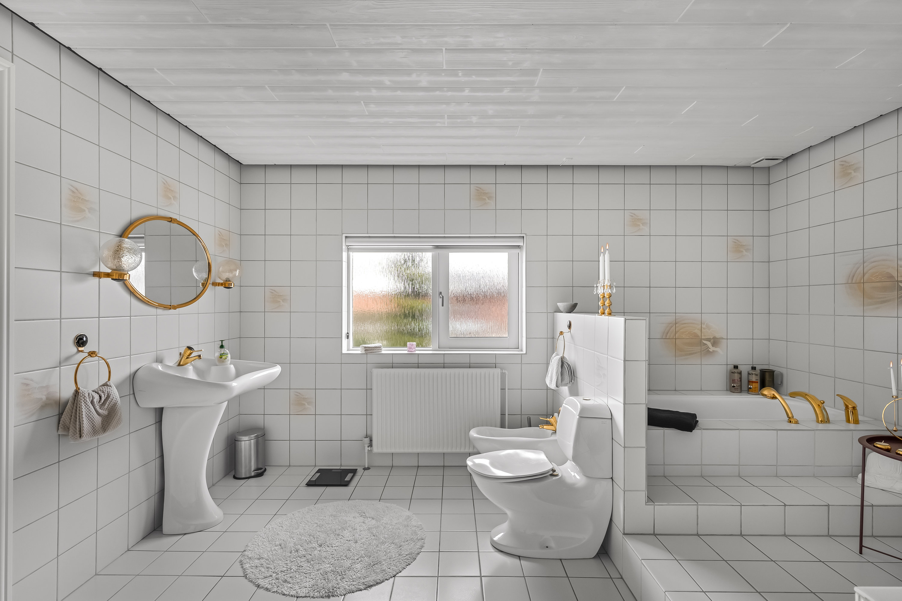 Fremhævet badeværelse billede i fuldskærmstilstand. Billede af Gyvellunden 34, 6800 Varde